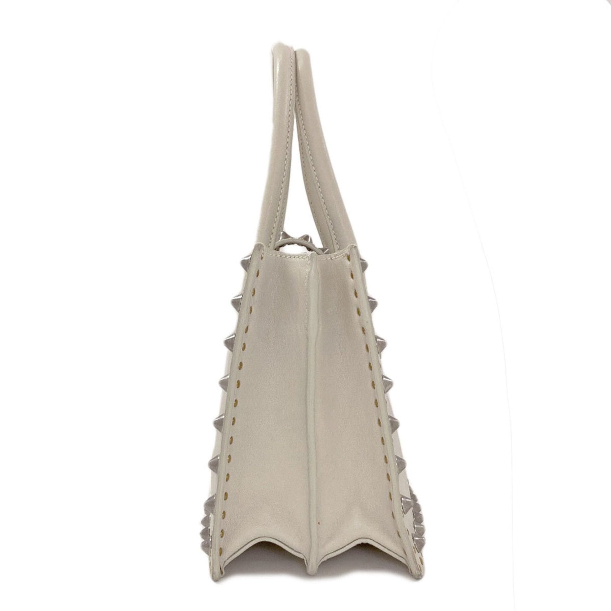 Miu Miu Miu Miu Miu Studded 2-Way Handbag, Calfskin, Women's Size ONE SIZE - 3 Thumbnail