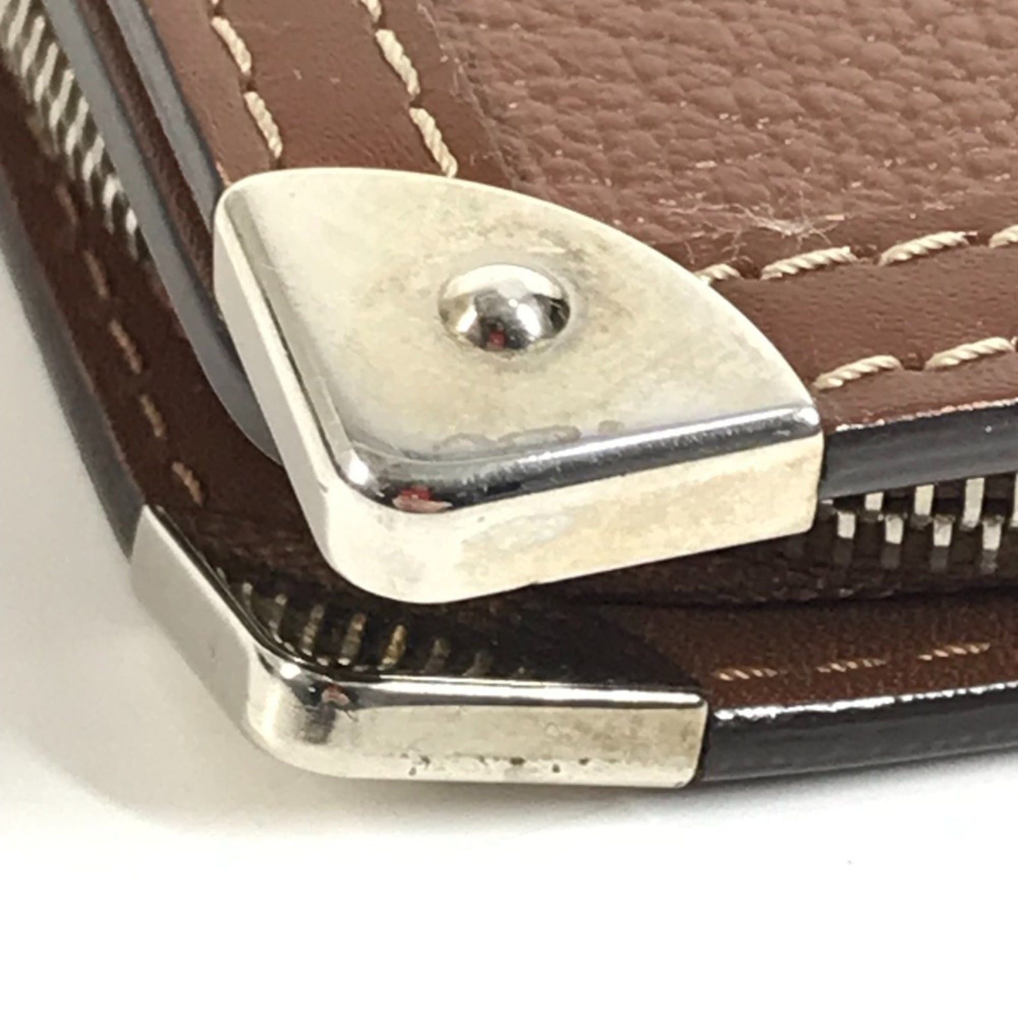Louis Vuitton LOUIS VUITTON M91965 Suhali Compact Zip Wallet, Bi-fold Leather, Women's, Brown Size ONE SIZE - 7 Thumbnail