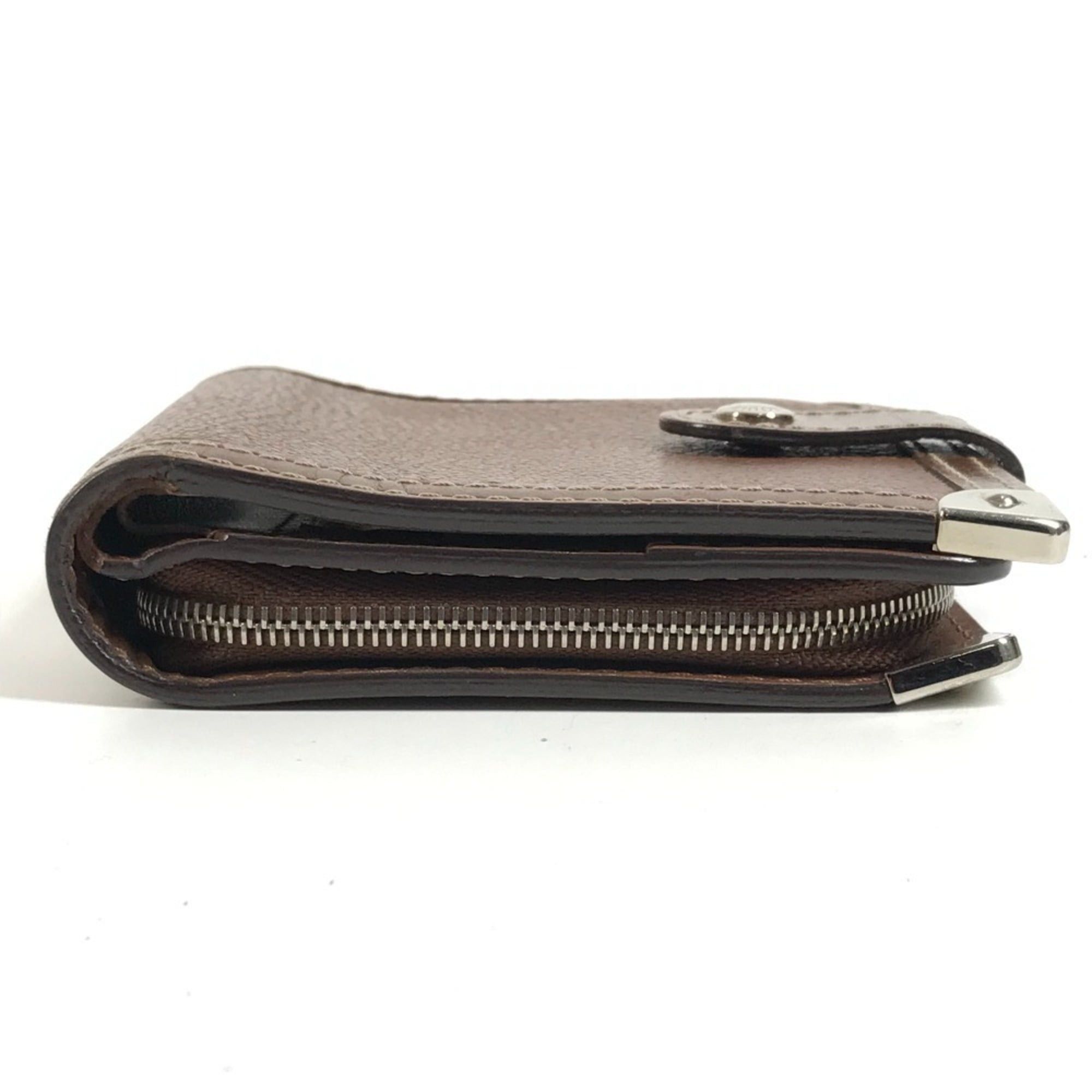 Louis Vuitton LOUIS VUITTON M91965 Suhali Compact Zip Wallet, Bi-fold Leather, Women's, Brown Size ONE SIZE - 4 Thumbnail