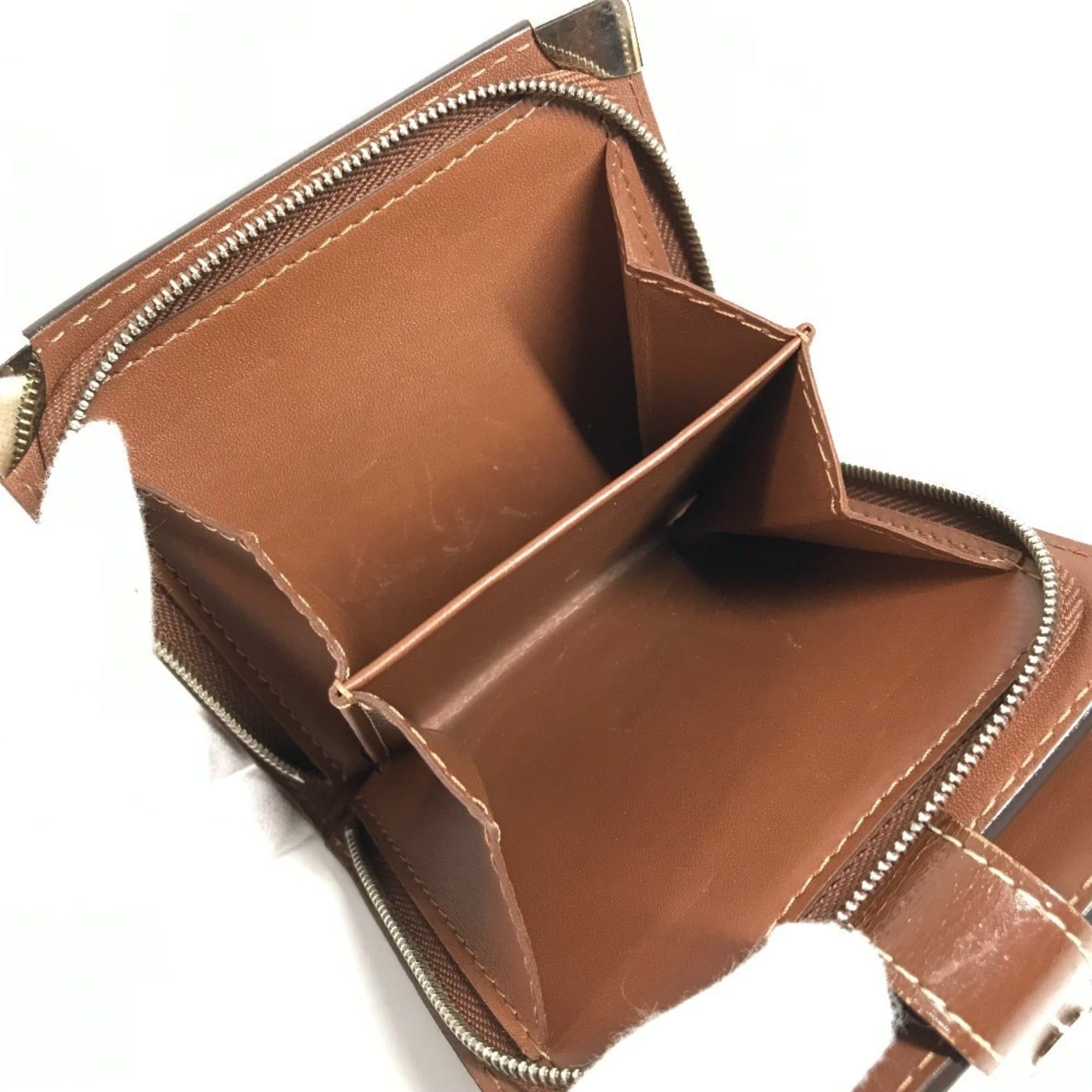 Louis Vuitton LOUIS VUITTON M91965 Suhali Compact Zip Wallet, Bi-fold Leather, Women's, Brown Size ONE SIZE - 12 Thumbnail