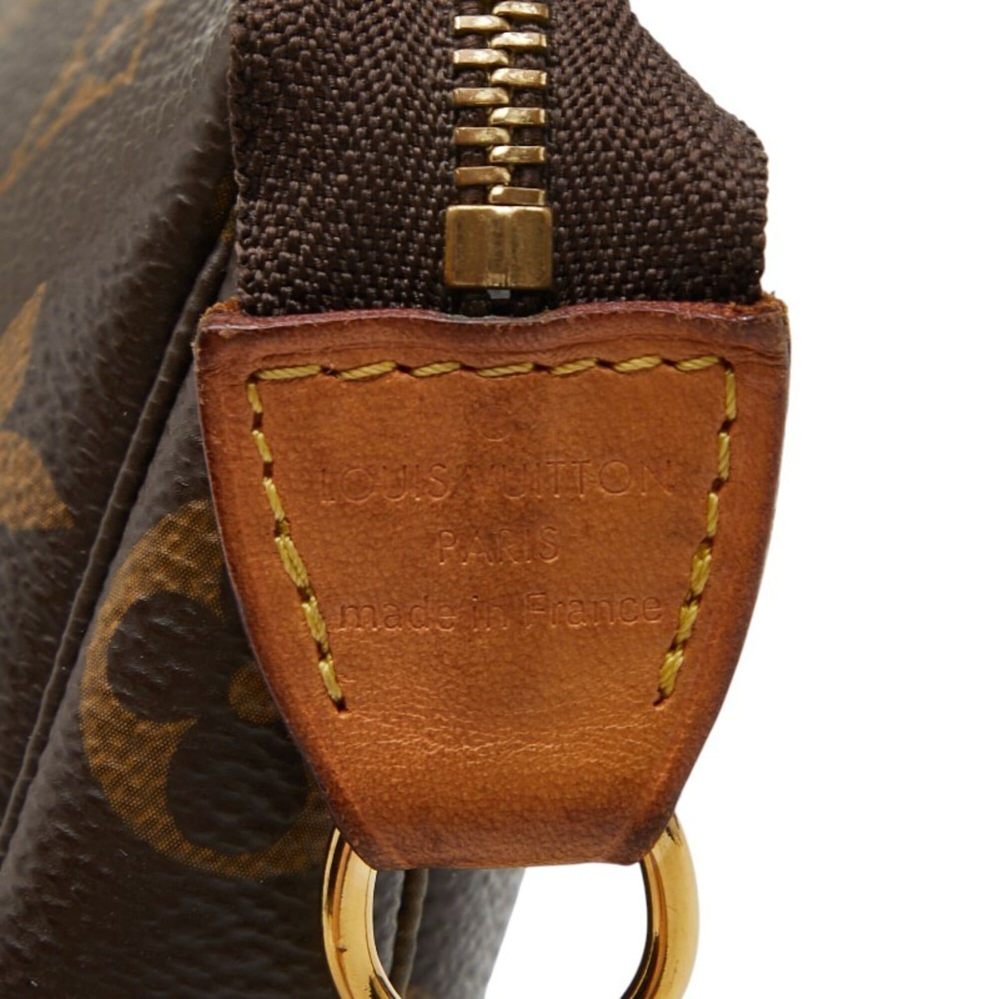 Louis Vuitton Louis Vuitton Monogram Mini Pochette Accessoires Accessory Pouch Handbag M58009 Brown Leather Women's LOUIS VUITTON Size ONE SIZE - 7 Thumbnail