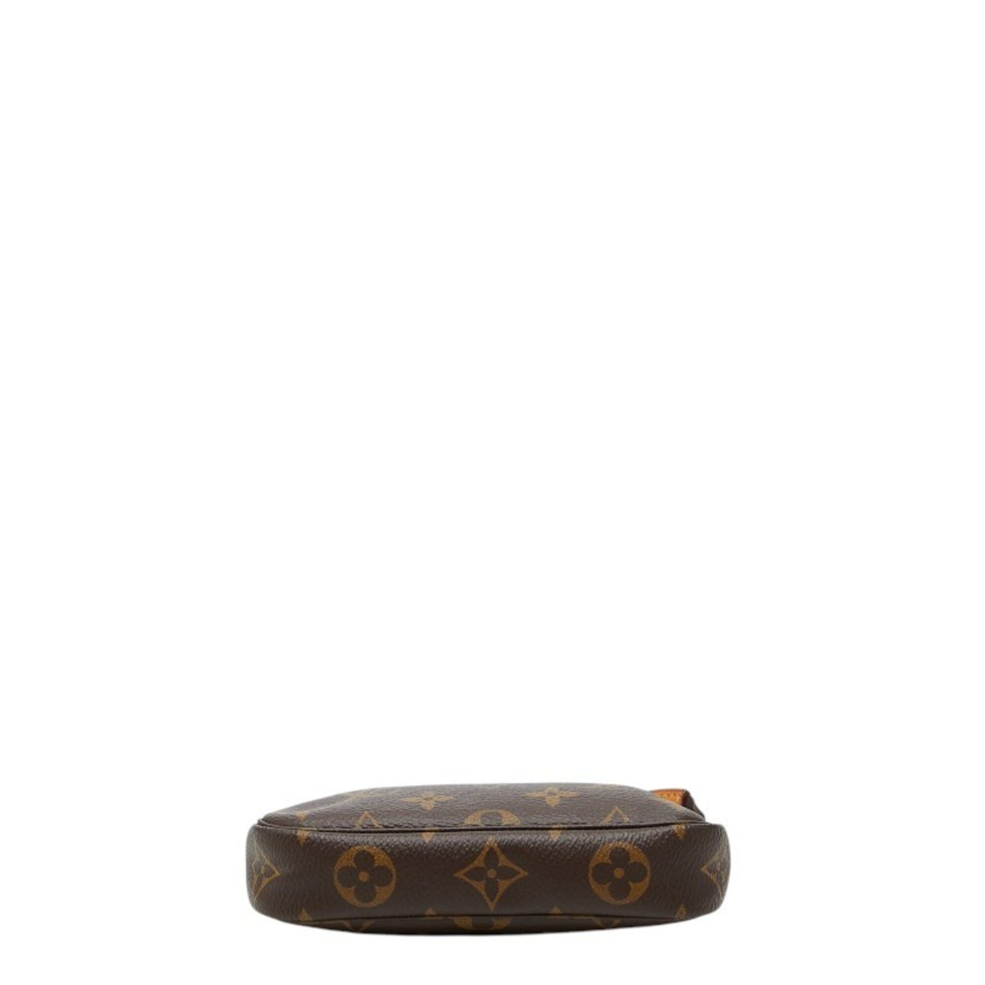 Louis Vuitton Louis Vuitton Monogram Mini Pochette Accessoires Accessory Pouch Handbag M58009 Brown Leather Women's LOUIS VUITTON Size ONE SIZE - 3 Thumbnail