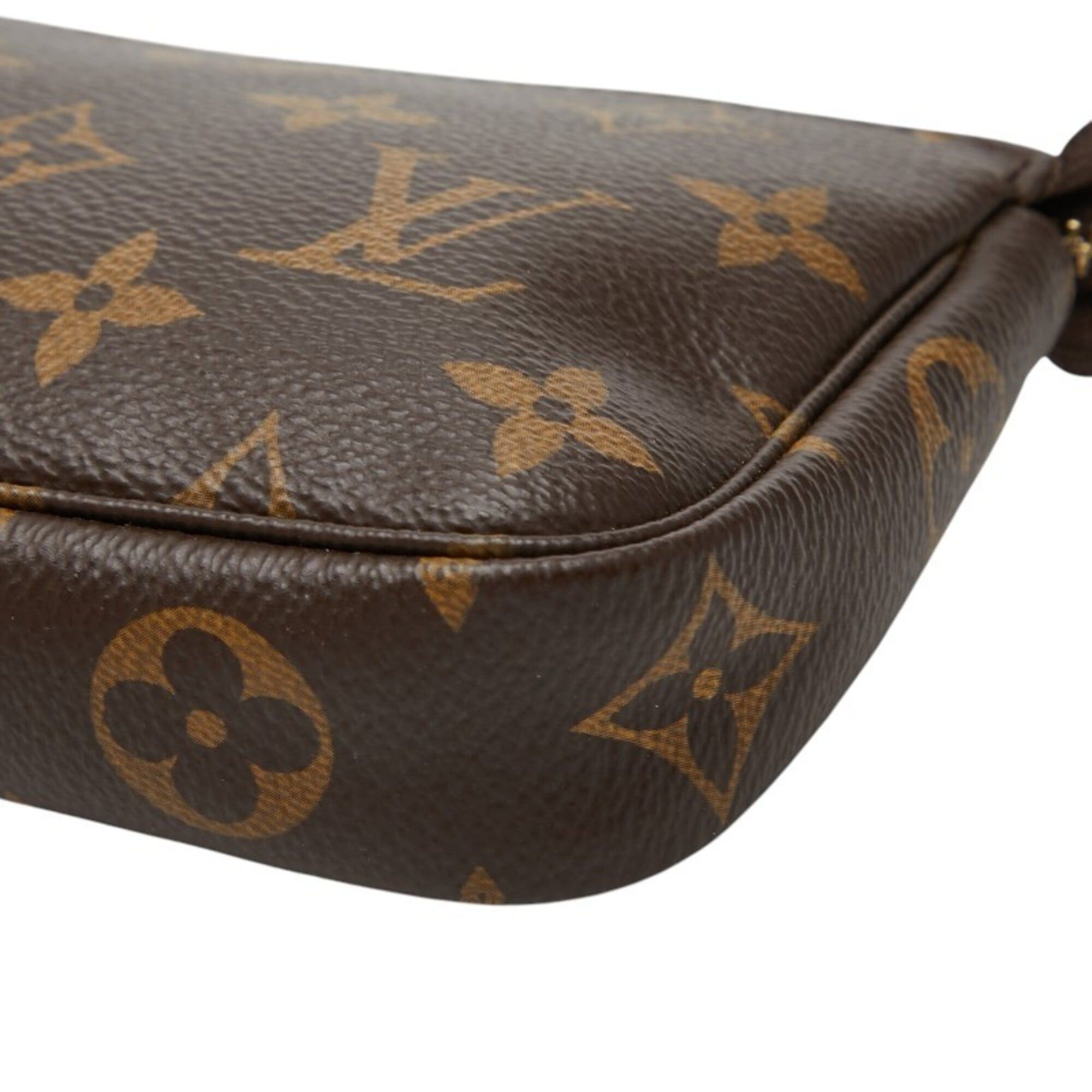 Louis Vuitton Louis Vuitton Monogram Mini Pochette Accessoires Accessory Pouch Handbag M58009 Brown Leather Women's LOUIS VUITTON Size ONE SIZE - 4 Thumbnail