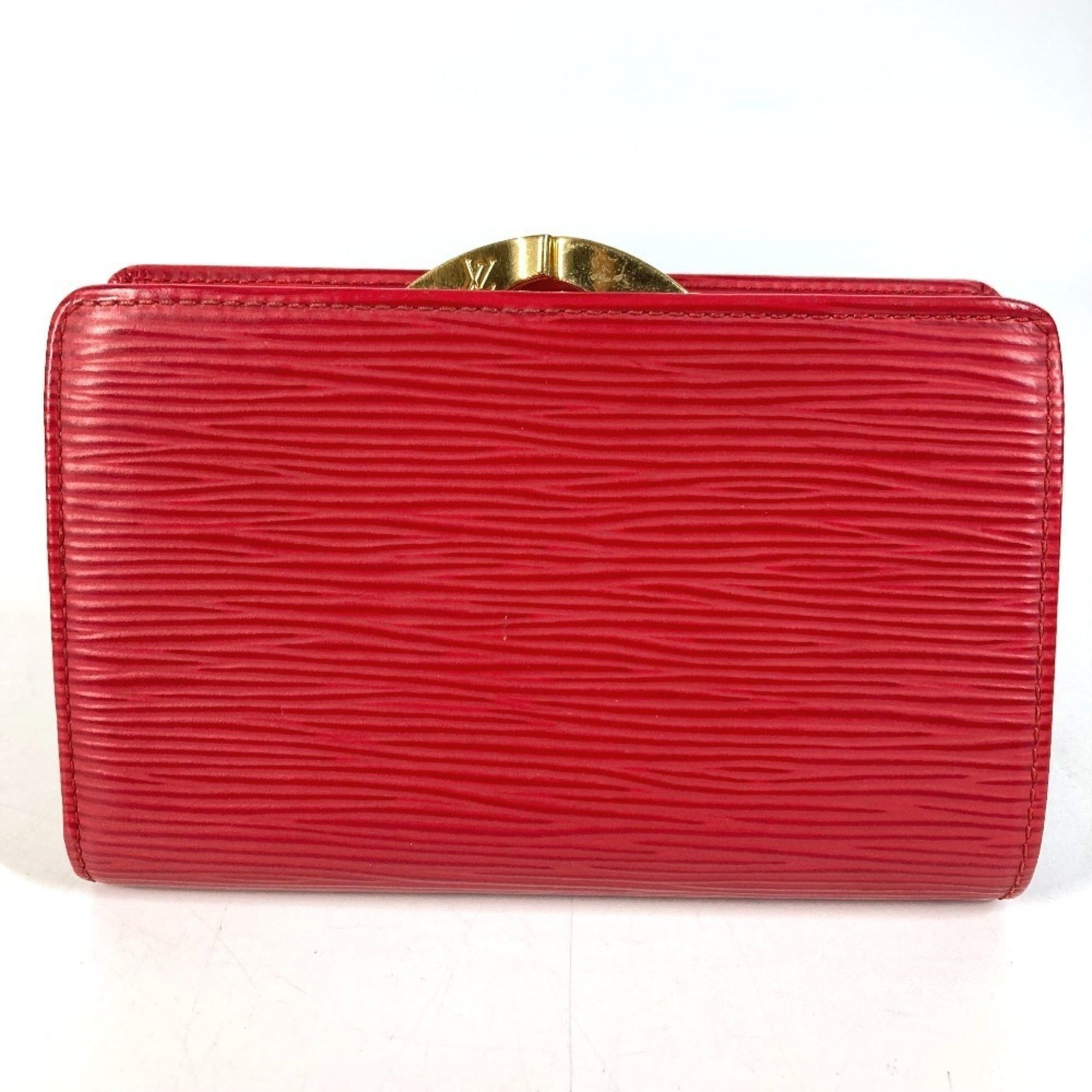 Louis Vuitton LOUIS VUITTON M6324E Epi Portemonnaie Viennois Compact Wallet, Bi-fold Wallet with Clasp Closure, Leather, Men's & Women's, Rouge Red Size ONE SIZE - 2 Thumbnail