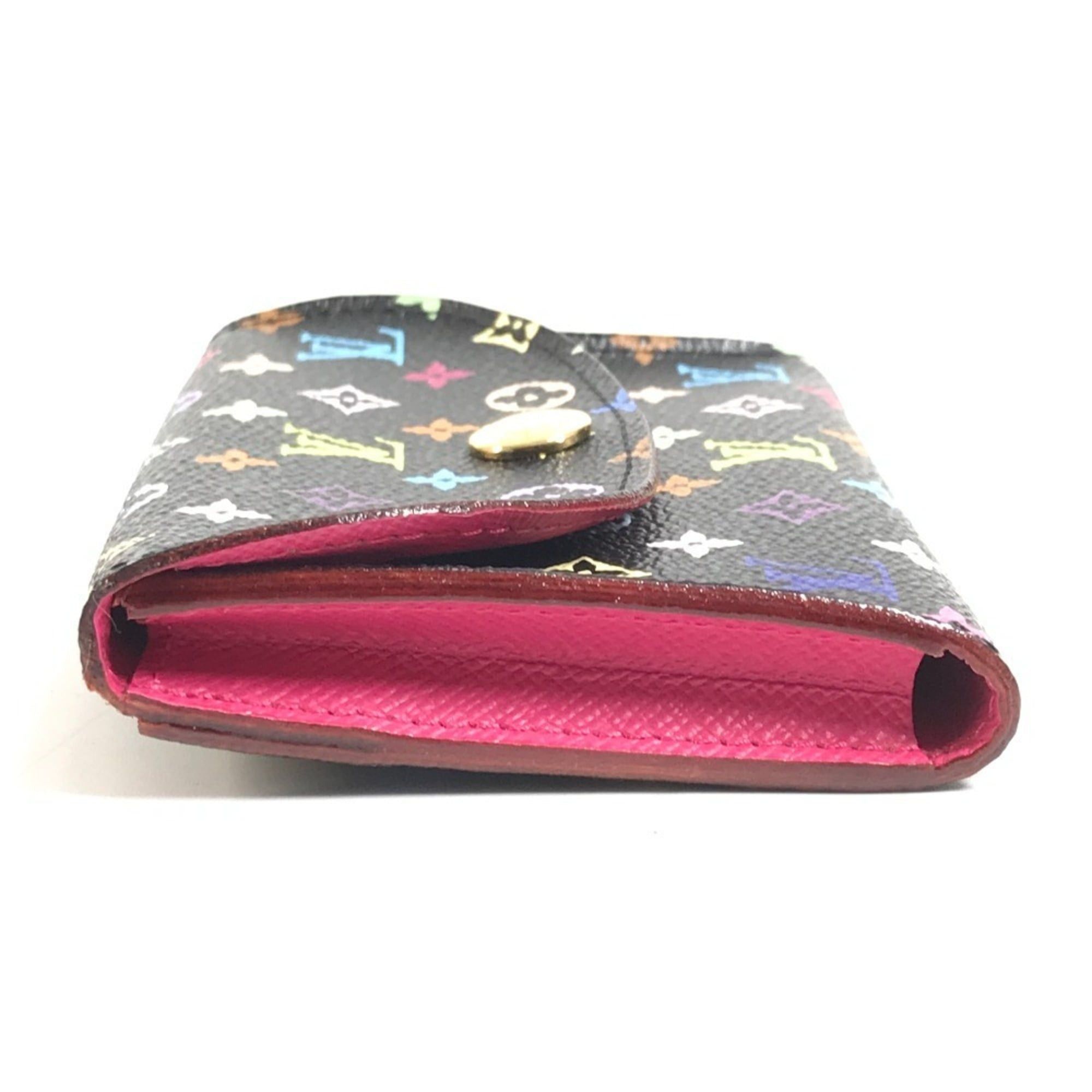 Louis Vuitton LOUIS VUITTON M66561 Monogram Multicolor Enveloppe Carte de Visite Coin Purse Wallet Case Pass Business Card Holder Holder/Card Canvas Women's Black Size ONE SIZE - 3 Thumbnail