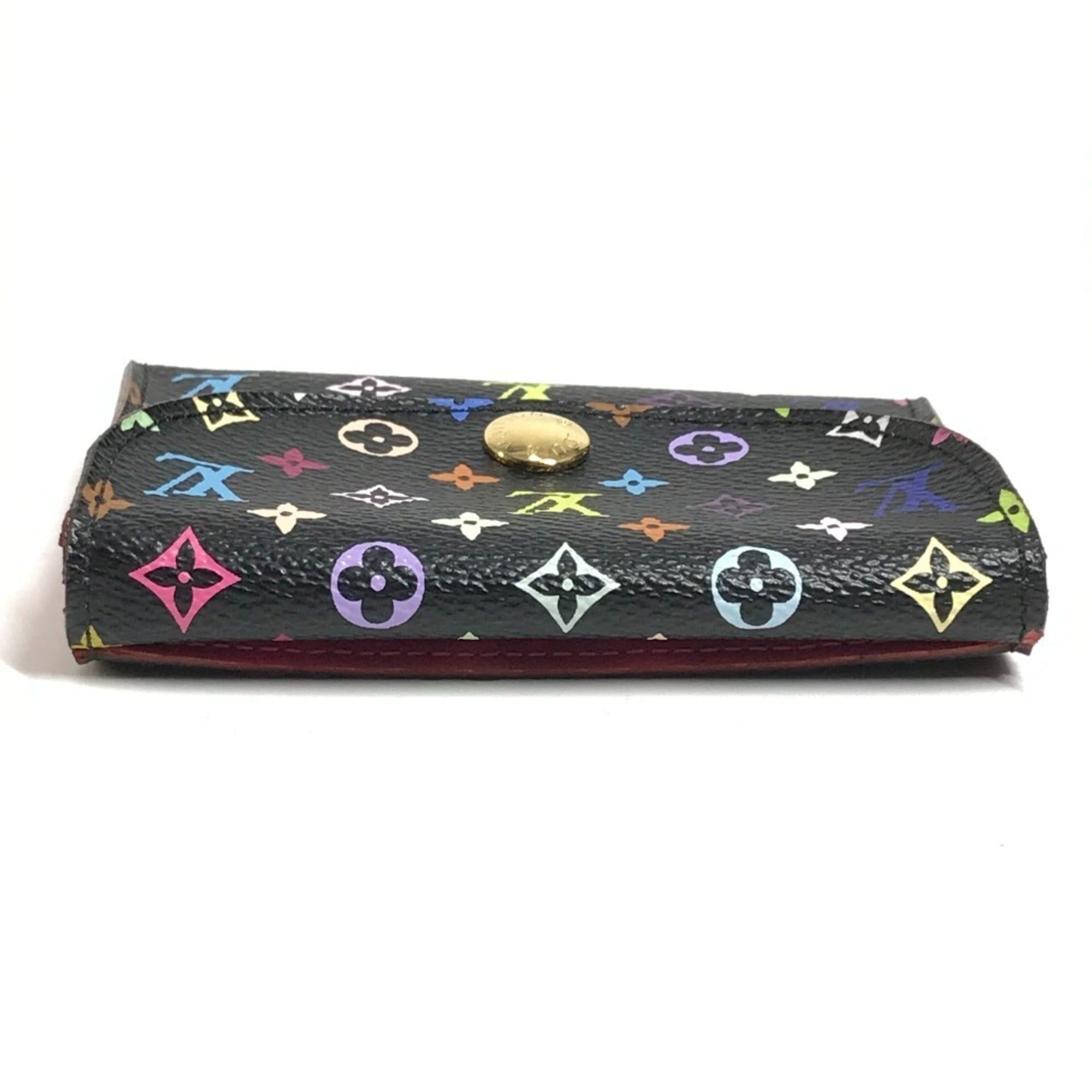 Louis Vuitton LOUIS VUITTON M66561 Monogram Multicolor Enveloppe Carte de Visite Coin Purse Wallet Case Pass Business Card Holder Holder/Card Canvas Women's Black Size ONE SIZE - 6 Thumbnail