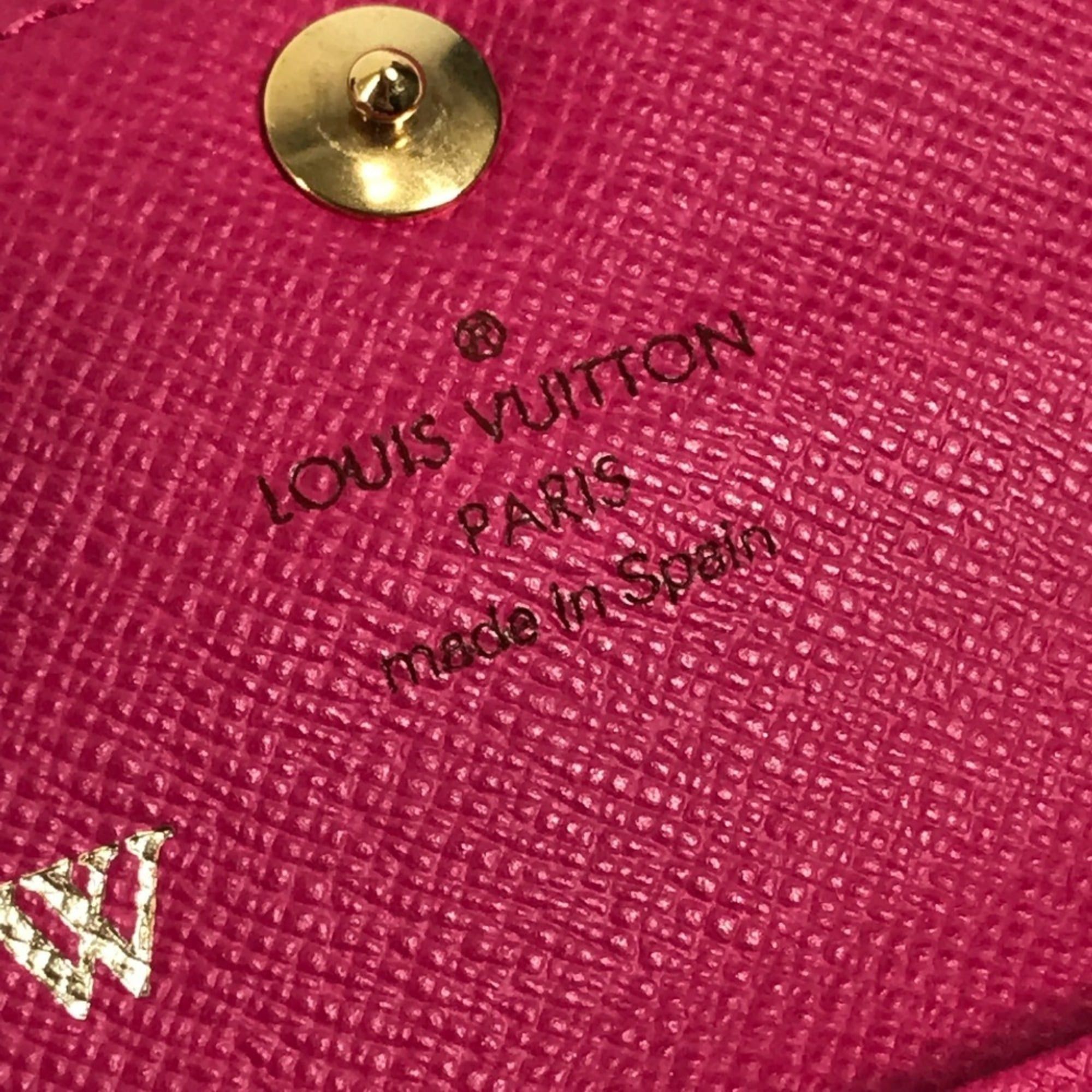 Louis Vuitton LOUIS VUITTON M66561 Monogram Multicolor Enveloppe Carte de Visite Coin Purse Wallet Case Pass Business Card Holder Holder/Card Canvas Women's Black Size ONE SIZE - 9 Thumbnail