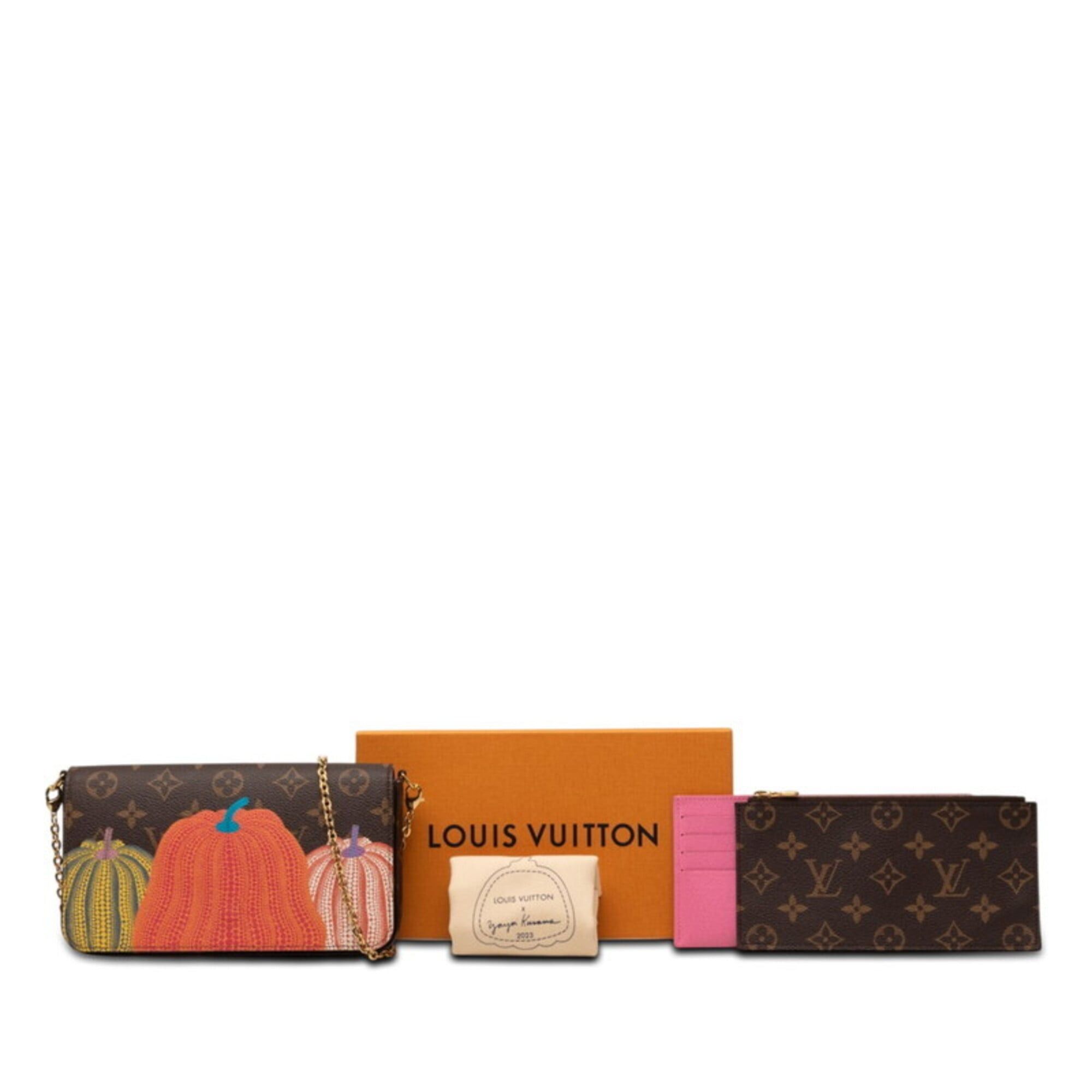 Louis Vuitton Louis Vuitton x Yayoi Kusama Collaboration Monogram Pochette Felicie Chain Shoulder Bag M82108 Brown Multicolor Women's LOUIS VUITTON Size ONE SIZE - 6 Thumbnail