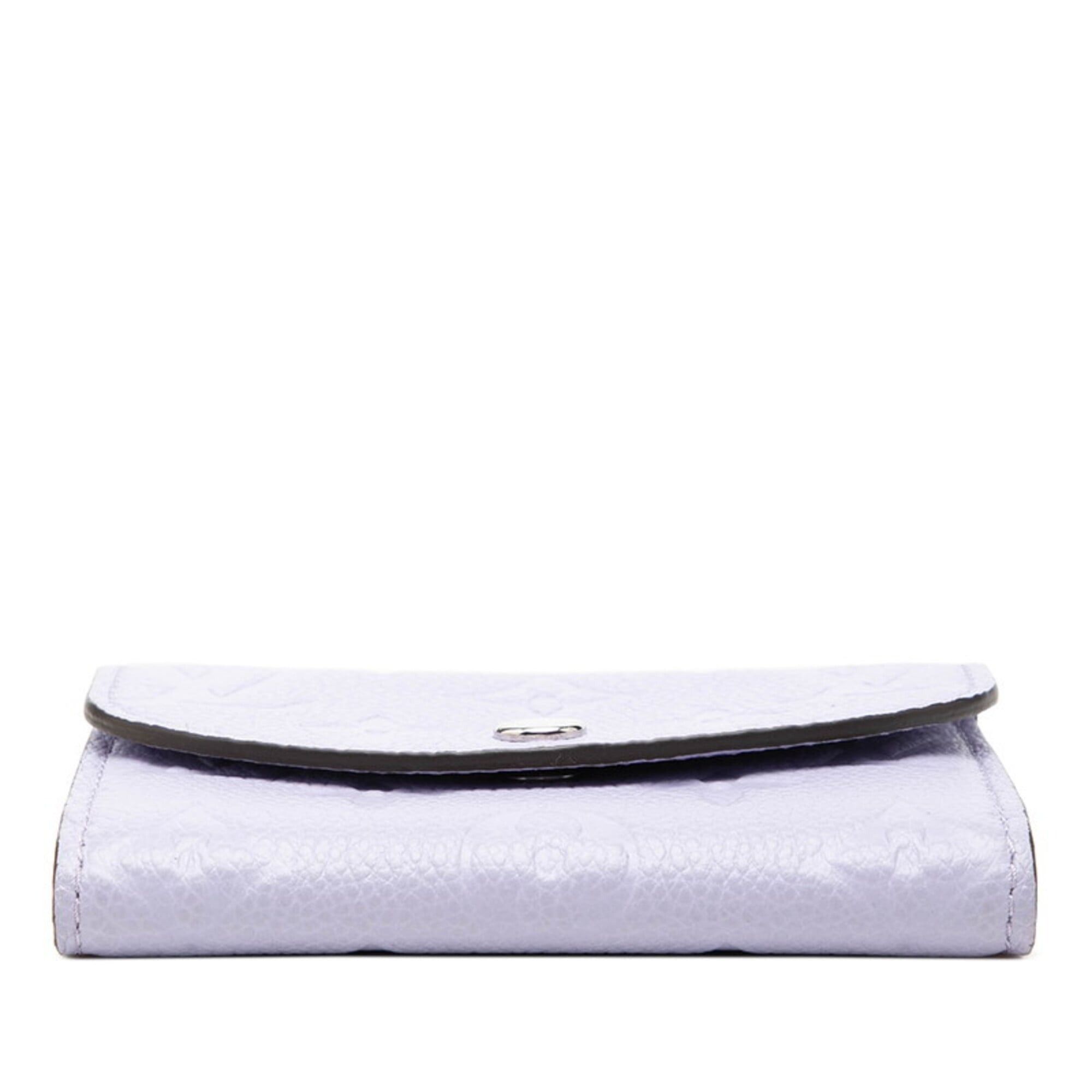 Louis Vuitton Louis Vuitton Monogram Empreinte Portemonnaie Rosalie Wallet/Coin Case Compact Wallet M82394 Iris Purple Leather Women's LOUIS VUITTON Size ONE SIZE - 3 Thumbnail