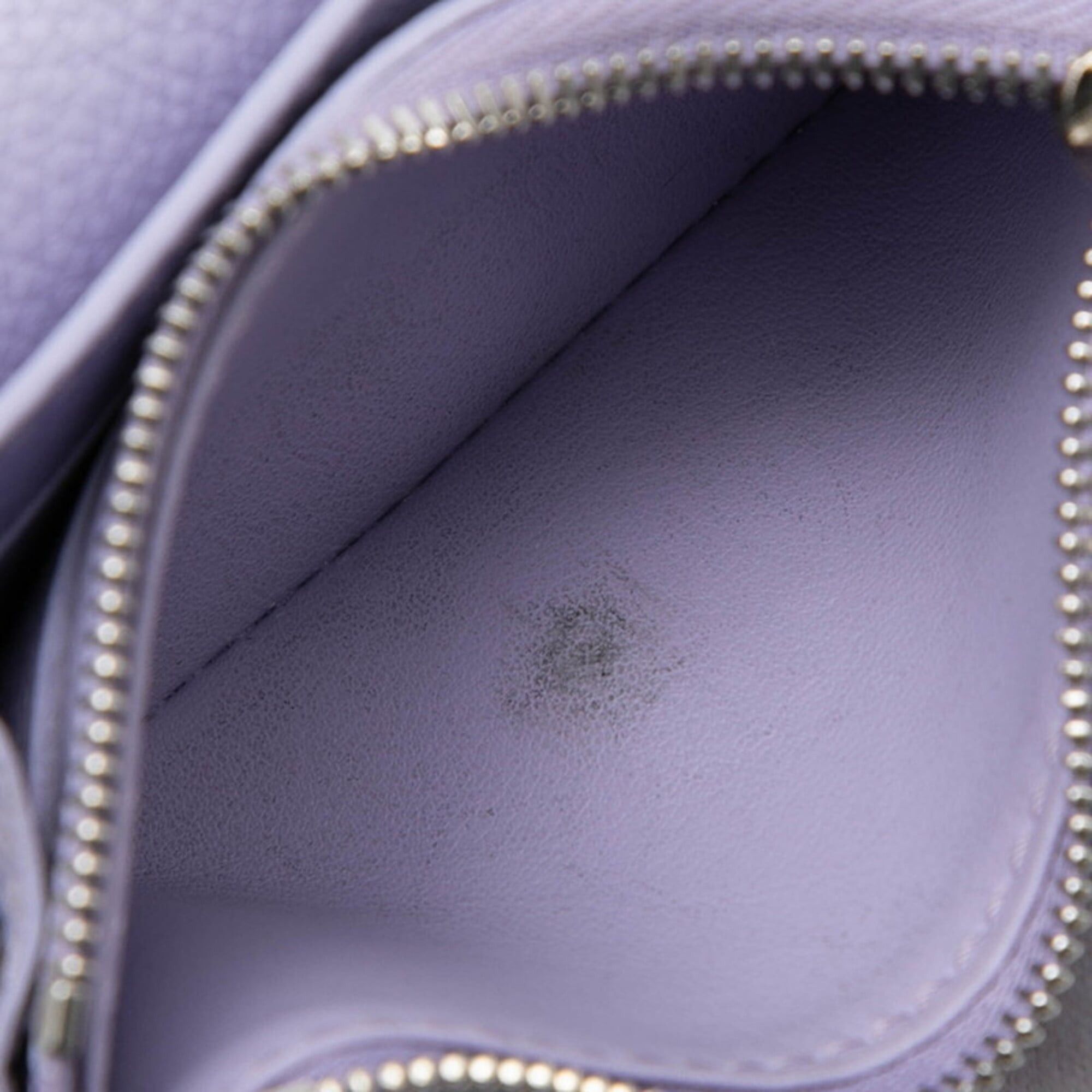 Louis Vuitton Louis Vuitton Monogram Empreinte Portemonnaie Rosalie Wallet/Coin Case Compact Wallet M82394 Iris Purple Leather Women's LOUIS VUITTON Size ONE SIZE - 5 Thumbnail