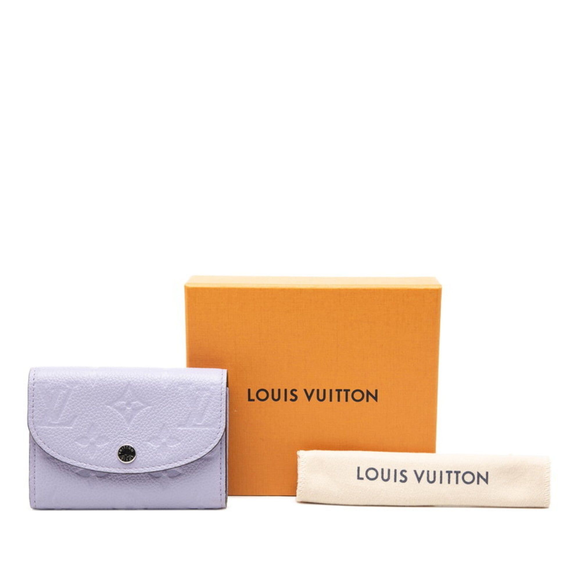 Louis Vuitton Louis Vuitton Monogram Empreinte Portemonnaie Rosalie Wallet/Coin Case Compact Wallet M82394 Iris Purple Leather Women's LOUIS VUITTON Size ONE SIZE - 7 Thumbnail