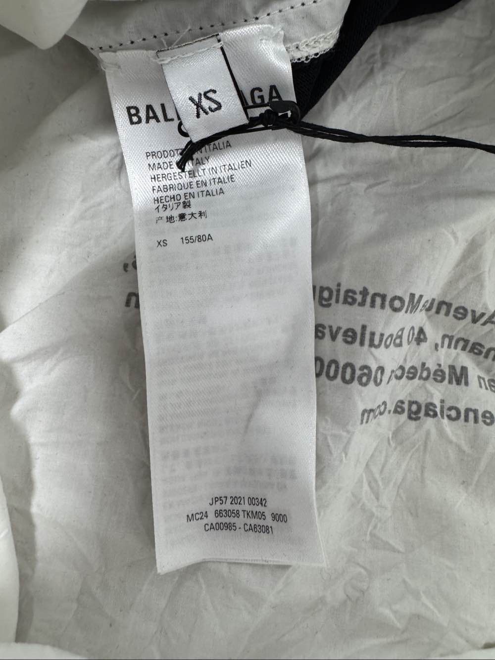 Balenciaga Balenciaga Donate Logo Graphic Button Up Shirt Size XS Size US XS / EU 42 / 0 - 4 Thumbnail
