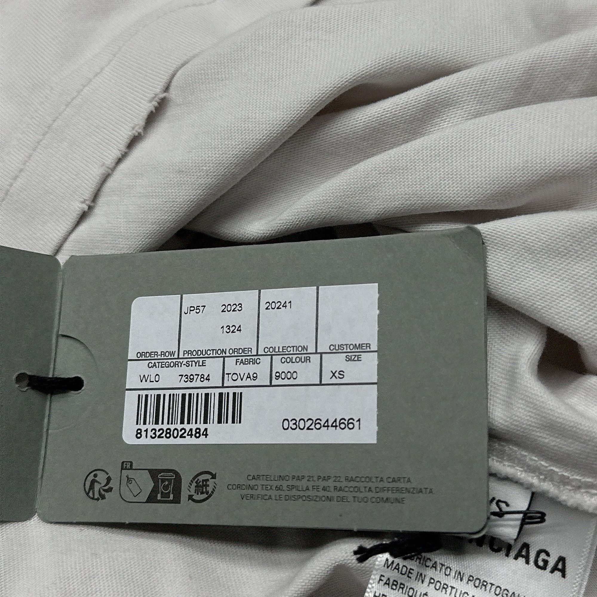 Balenciaga Balenciaga Logo Print Short Sleeve T-Shirt Size XS Size US XS / EU 42 / 0 - 6 Thumbnail
