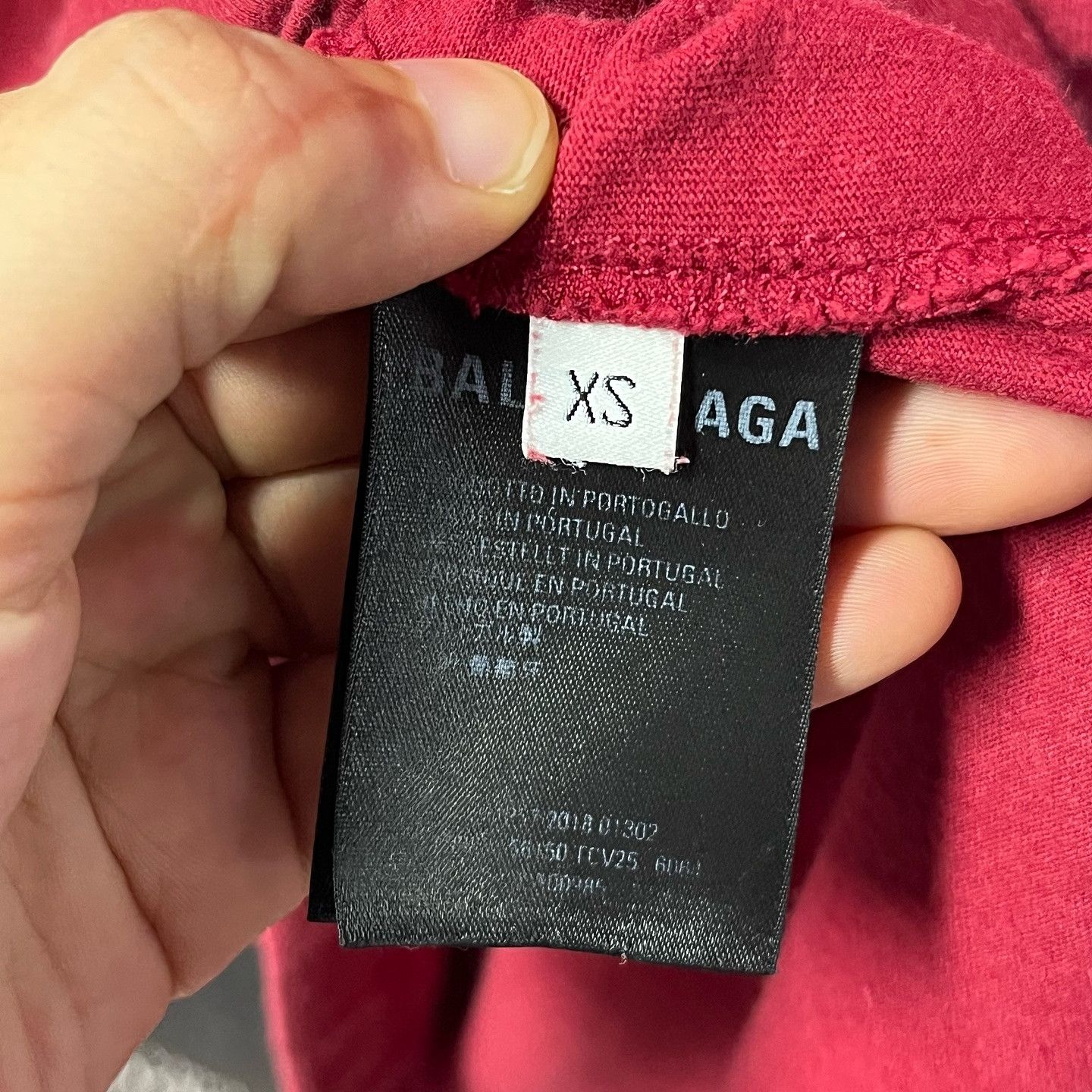 Balenciaga Balenciaga Red Logo T-Shirt Size XS Size US XS / EU 42 / 0 - 4 Thumbnail