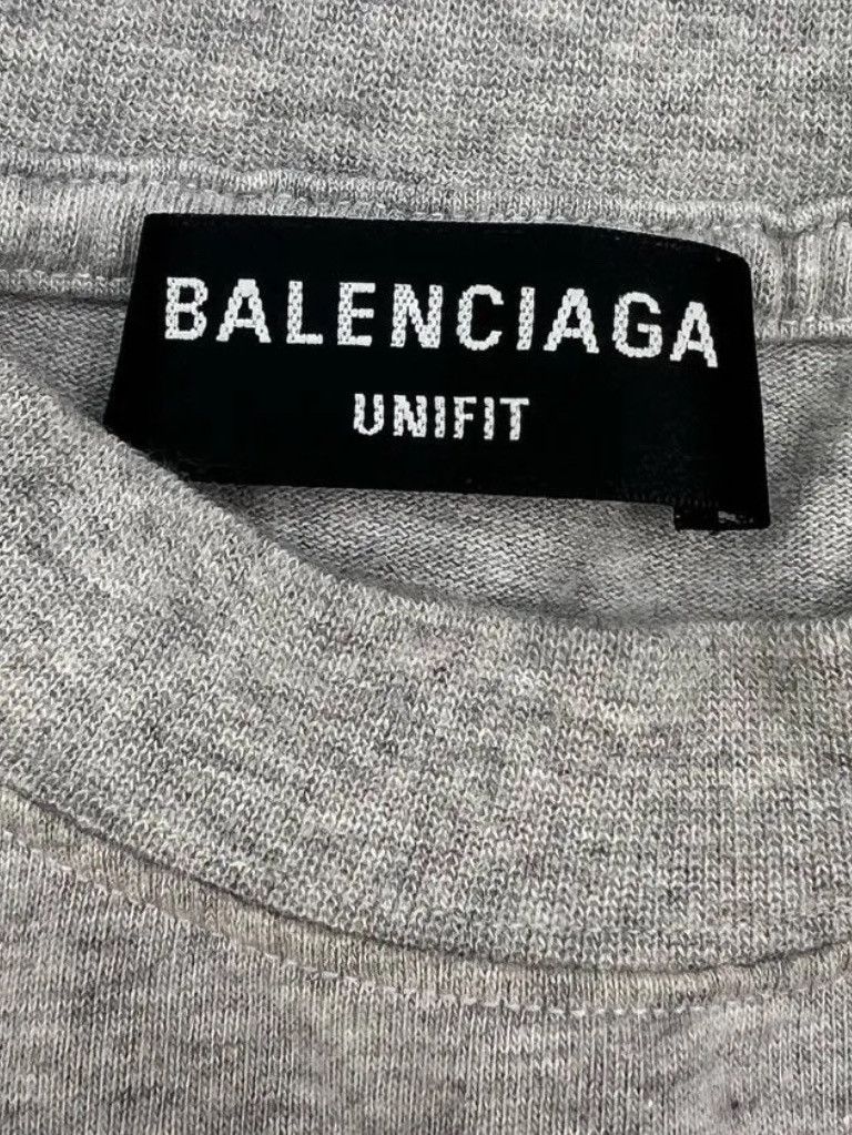 Balenciaga Balenciaga Logo Print T-Shirt Gray Size L Size US L / EU 52-54 / 3 - 3 Thumbnail
