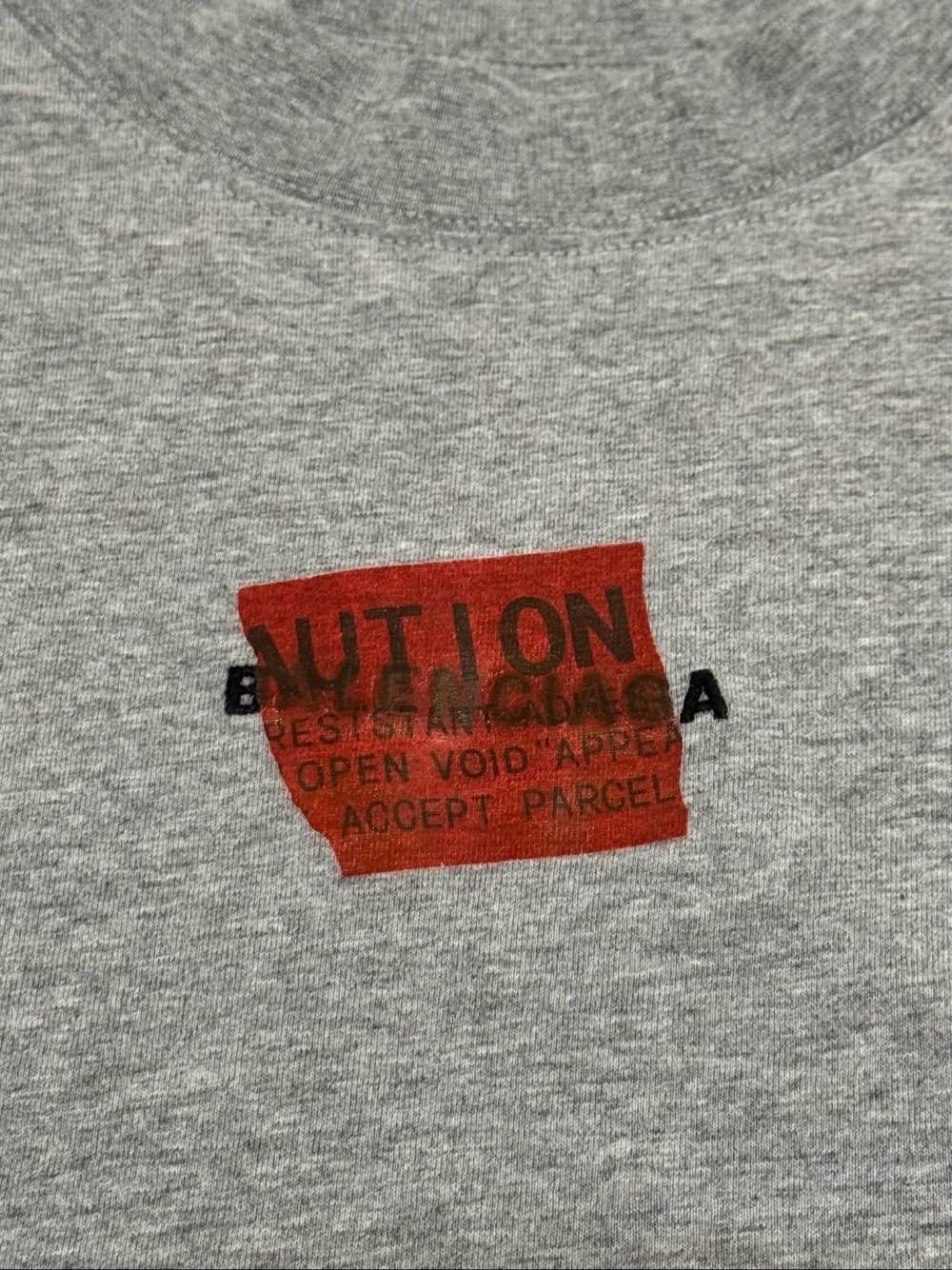 Balenciaga Balenciaga Caution Short Sleeve T-Shirt Size XXS Size US XXS / EU 40 - 7 Thumbnail