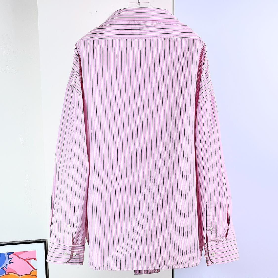 Balenciaga Balenciaga Striped Button Up Shirt Size 38 Size S / US 4 / IT 40 - 2 Thumbnail