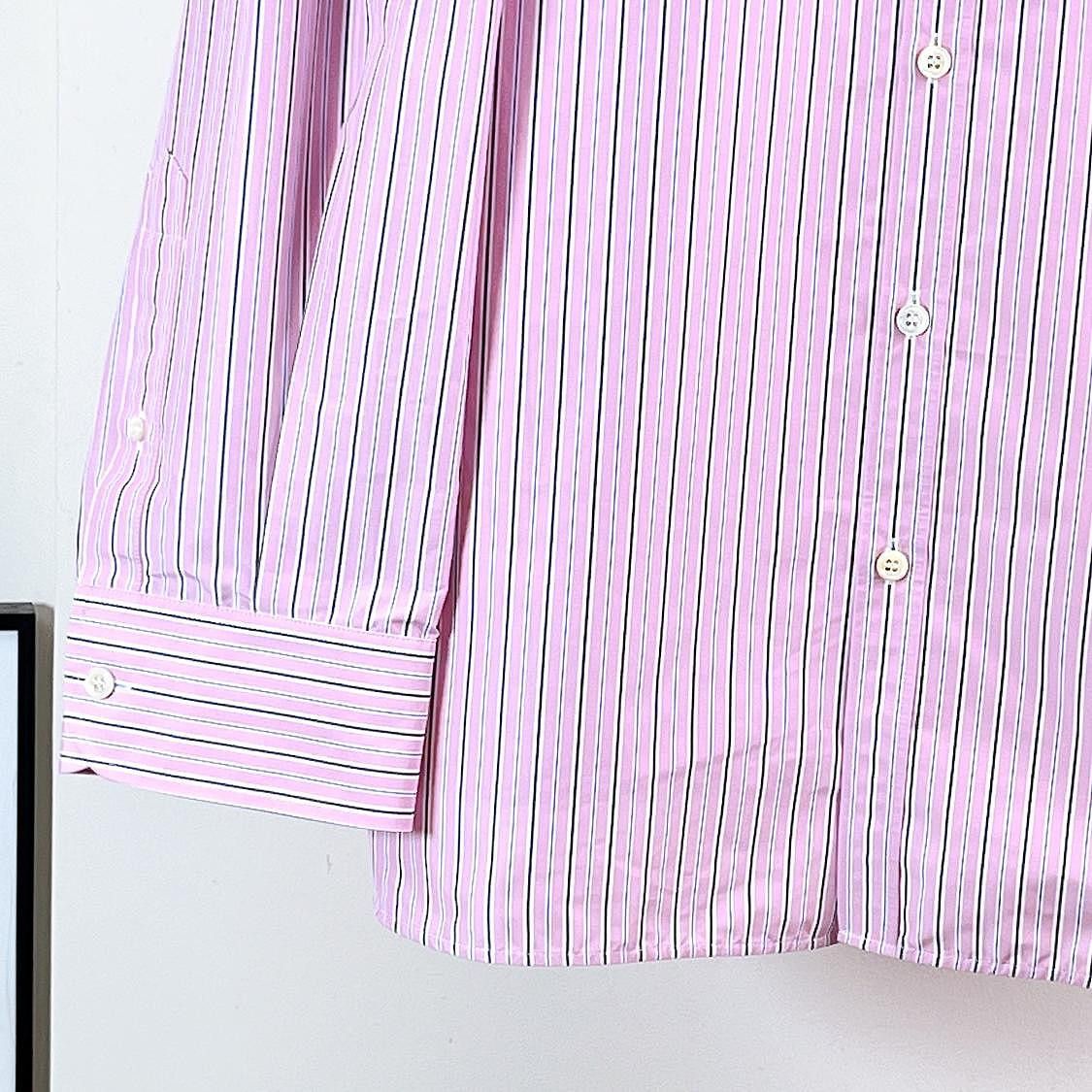 Balenciaga Balenciaga Striped Button Up Shirt Size 38 Size S / US 4 / IT 40 - 6 Thumbnail