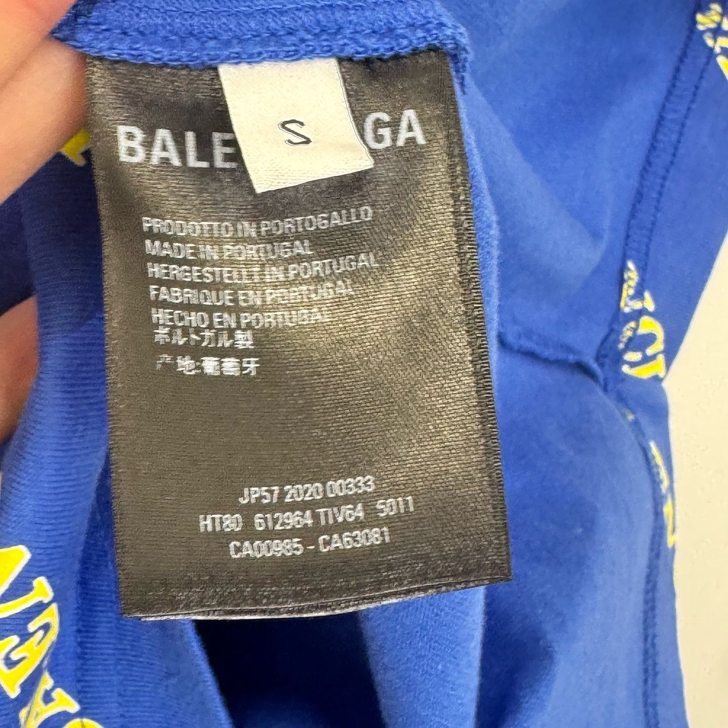 Balenciaga Balenciaga All Over Logo T-Shirt Size S Size US S / EU 44-46 / 1 - 4 Thumbnail