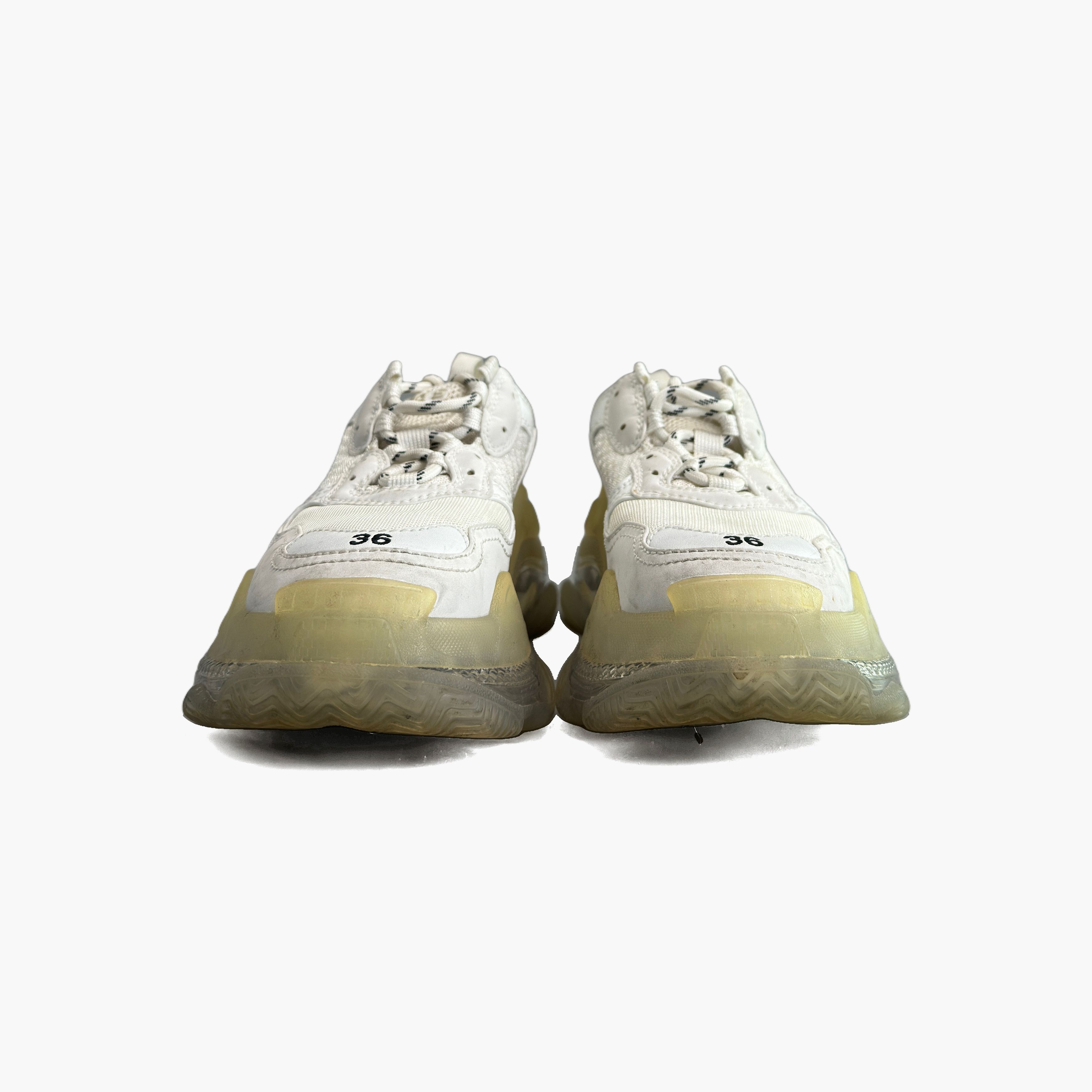 Balenciaga Balenciaga Triple S White Sneakers Size 36 Size US 6 / IT 36 - 5 Thumbnail