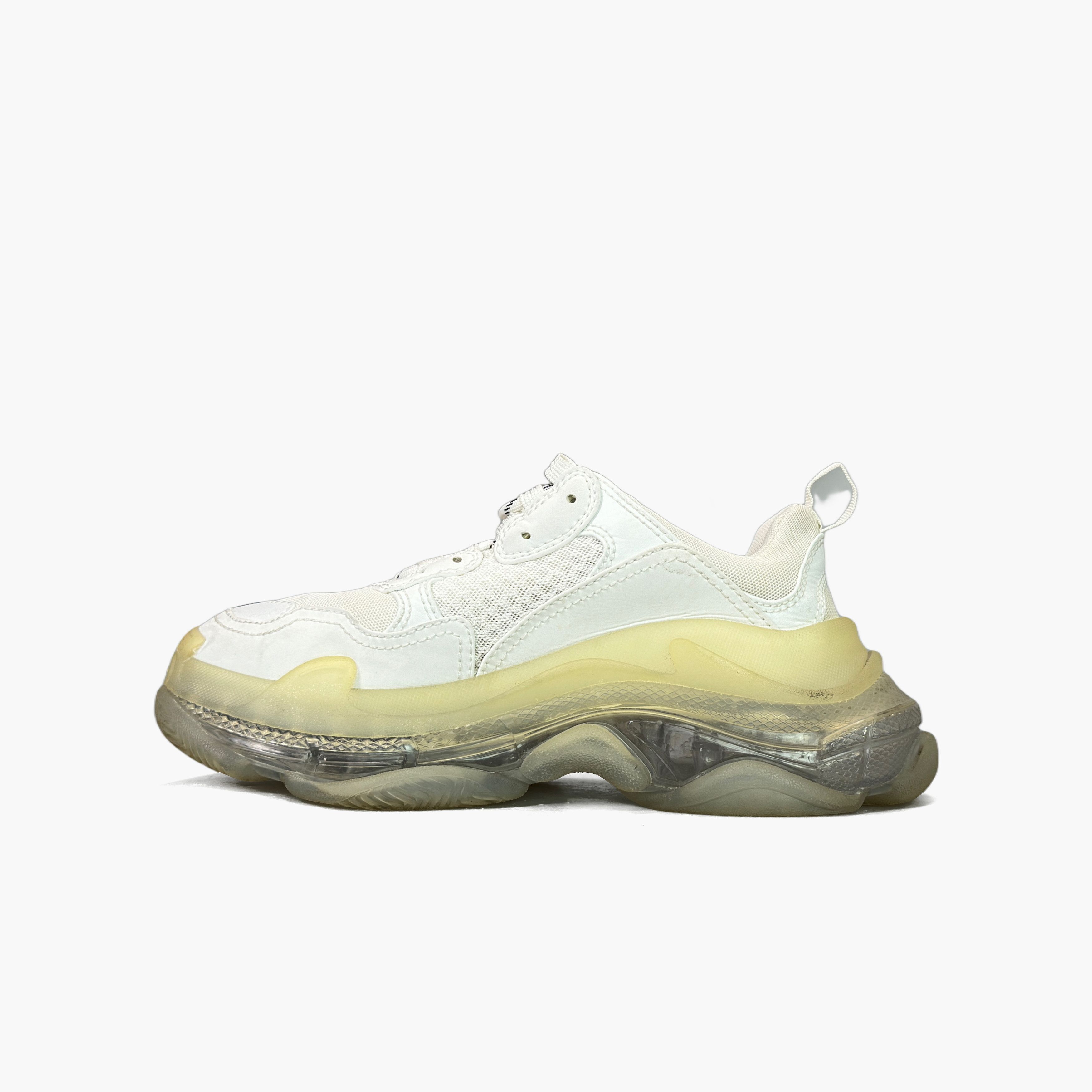 Balenciaga Balenciaga Triple S White Sneakers Size 36 Size US 6 / IT 36 - 3 Thumbnail
