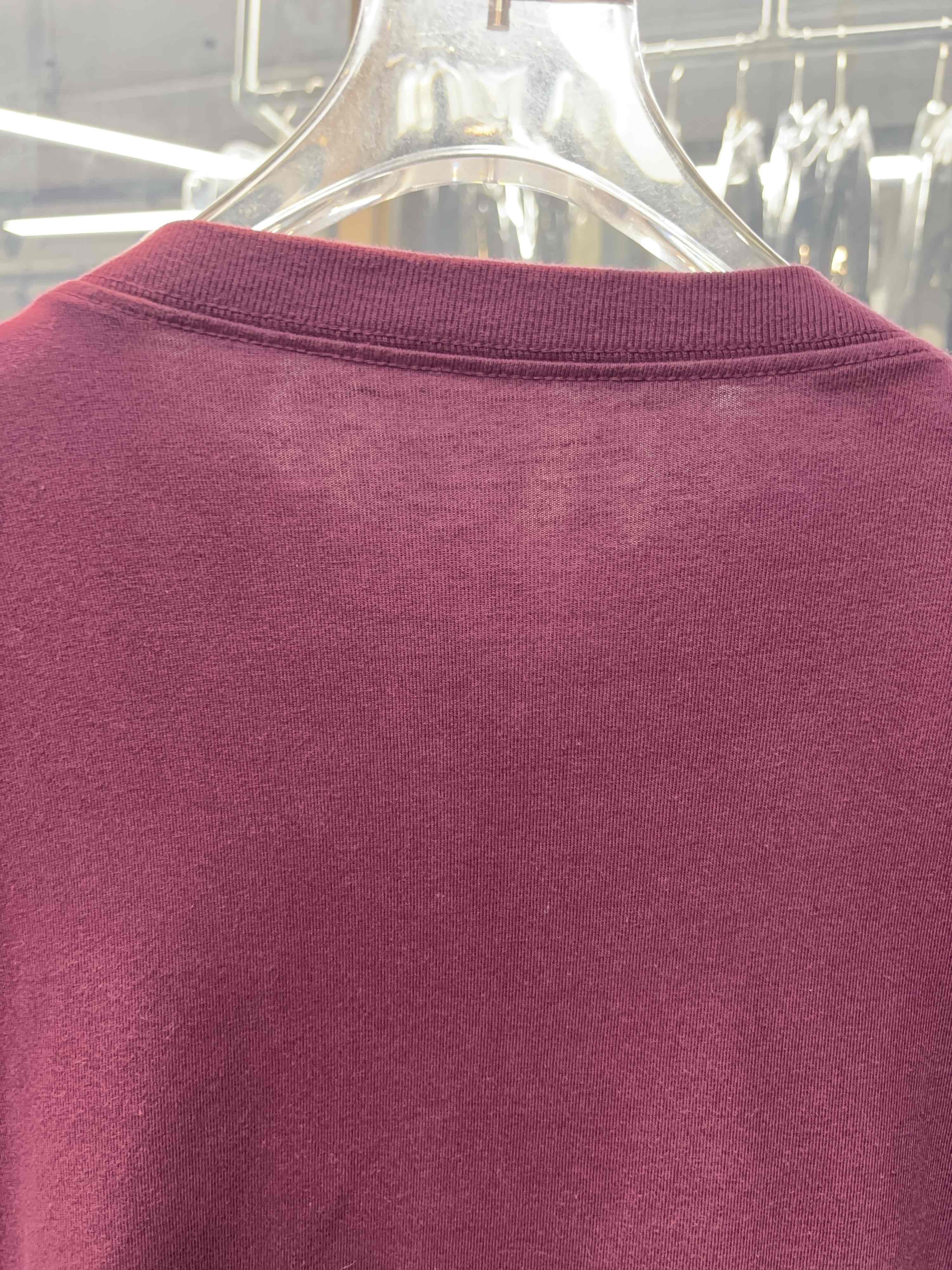 Balenciaga Balenciaga Purple Logo Embroidery T-Shirt Size S Size US S / EU 44-46 / 1 - 11 Thumbnail