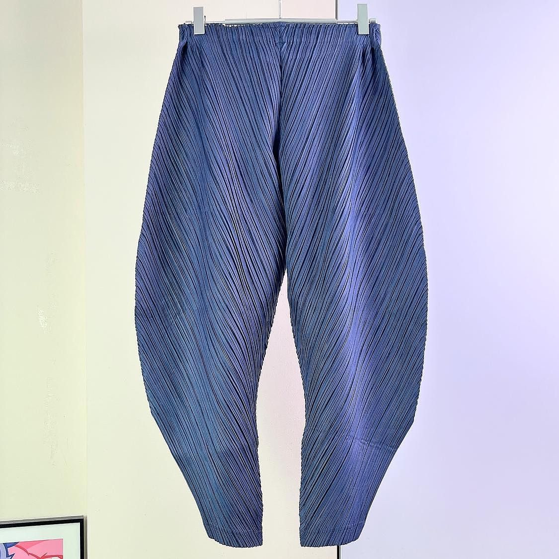 Pleats Please Issey Miyake PLEATS PLEASE ISSEY MIYAKE Pleated Pants Size 3 Size 28" / US 6 / IT 42 - 2 Thumbnail