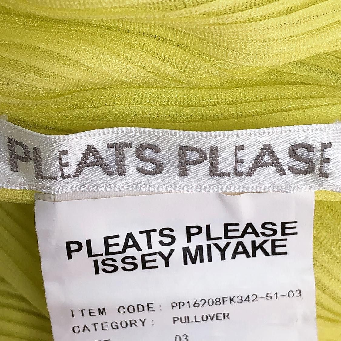 Pleats Please Issey Miyake Pleats Please Issey Miyake Yellow Pleated Top Size 3 Size M / US 6-8 / IT 42-44 - 3 Thumbnail