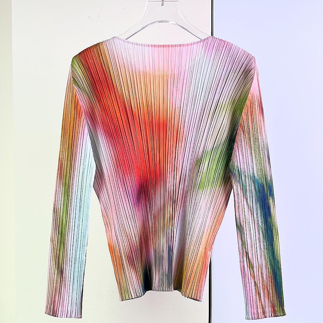 Pleats Please Issey Miyake PLEATS PLEASE ISSEY MIYAKE Abstract Print Long Sleeve Size 3 Size M / US 6-8 / IT 42-44 - 2 Thumbnail
