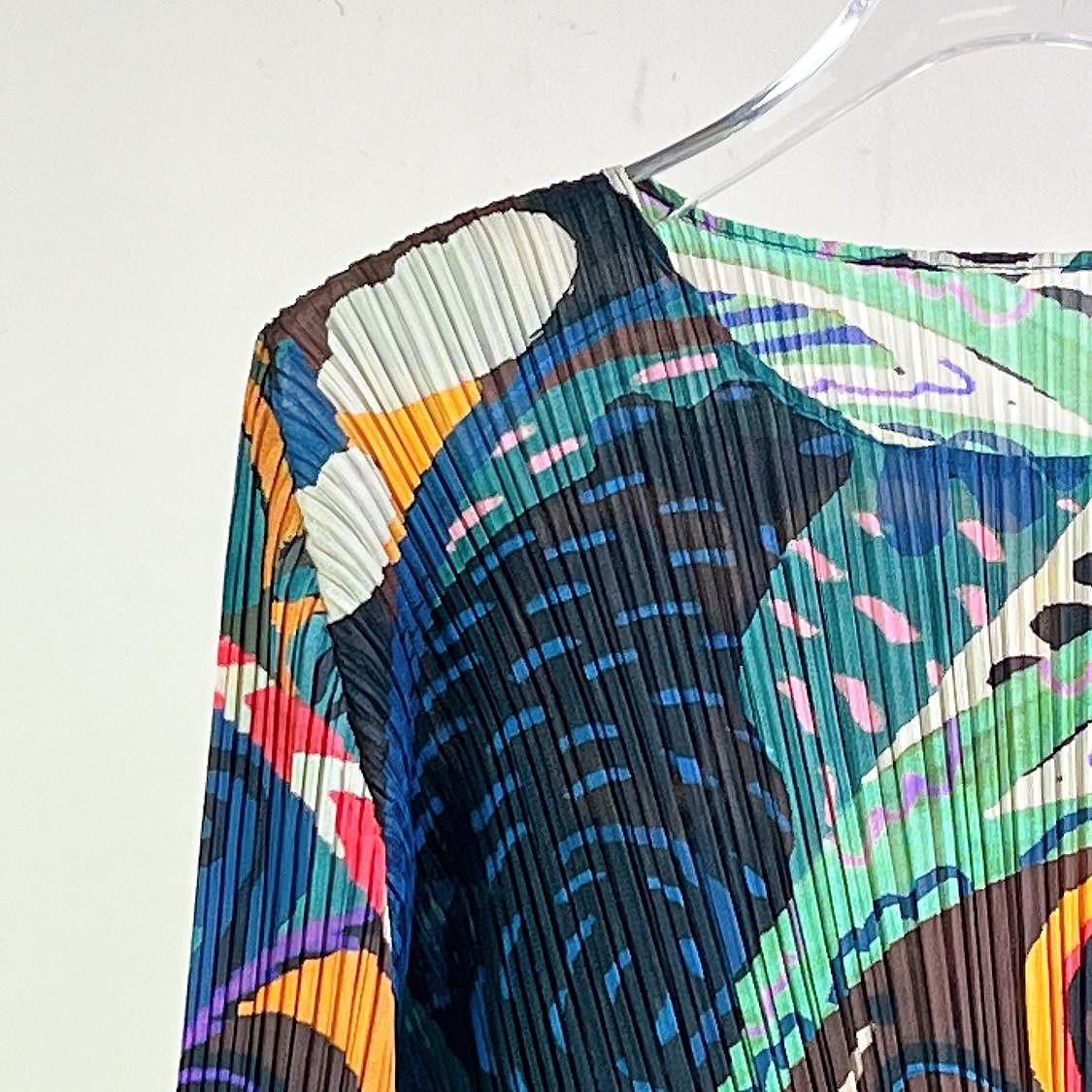 Pleats Please Issey Miyake PLEATS PLEASE ISSEY MIYAKE Abstract Print Top Size 3 Size M / US 6-8 / IT 42-44 - 3 Thumbnail
