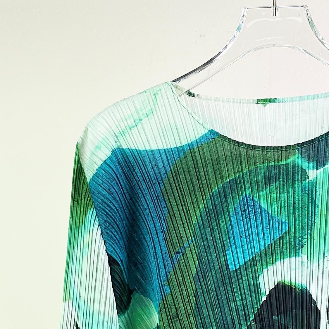 Pleats Please Issey Miyake Pleats Please Issey Miyake Abstract Print Long Sleeve Size 3 Size M / US 6-8 / IT 42-44 - 5 Thumbnail