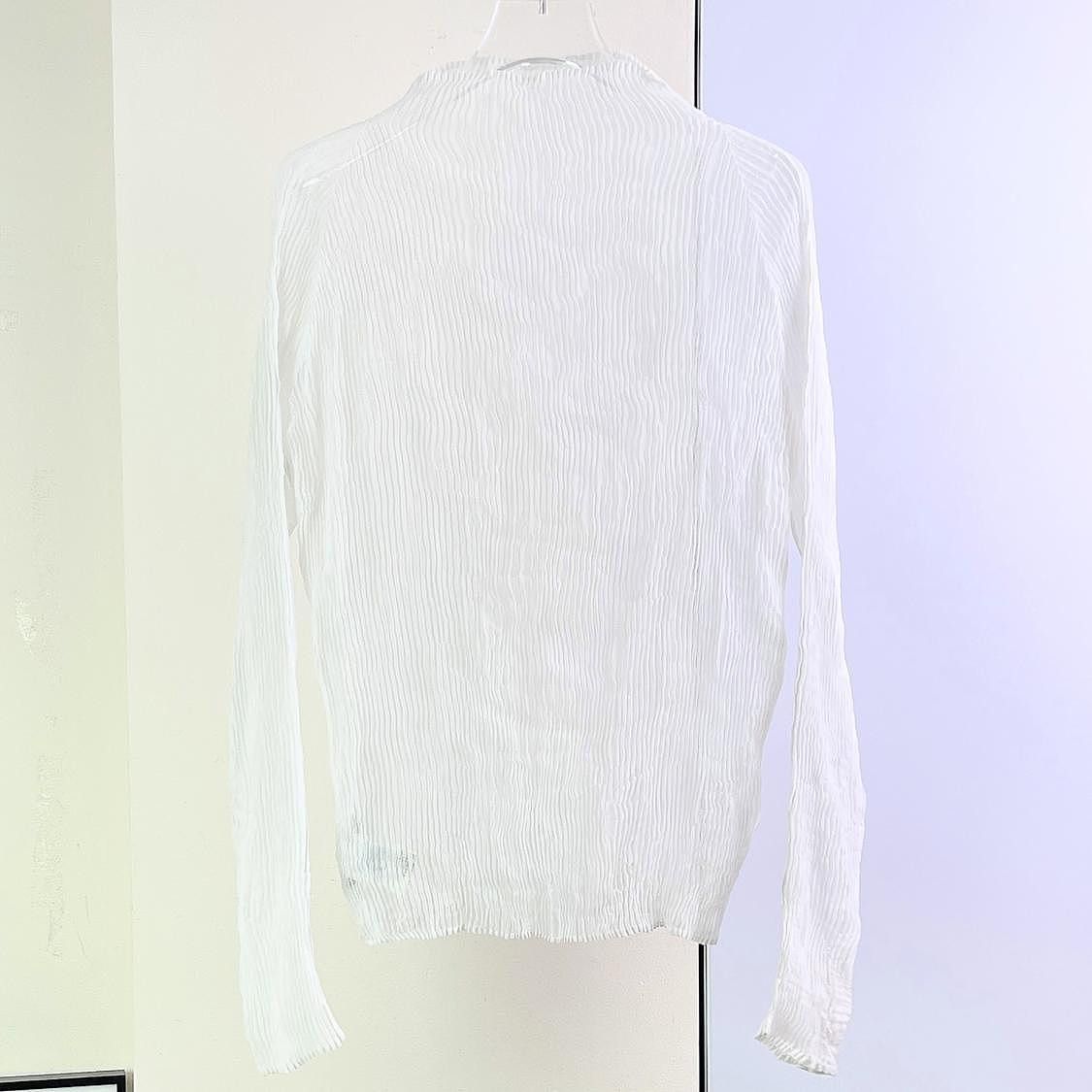 Issey Miyake Issey Miyake Pleated Long Sleeve Top Size 2 Size M / US 6-8 / IT 42-44 - 2 Thumbnail