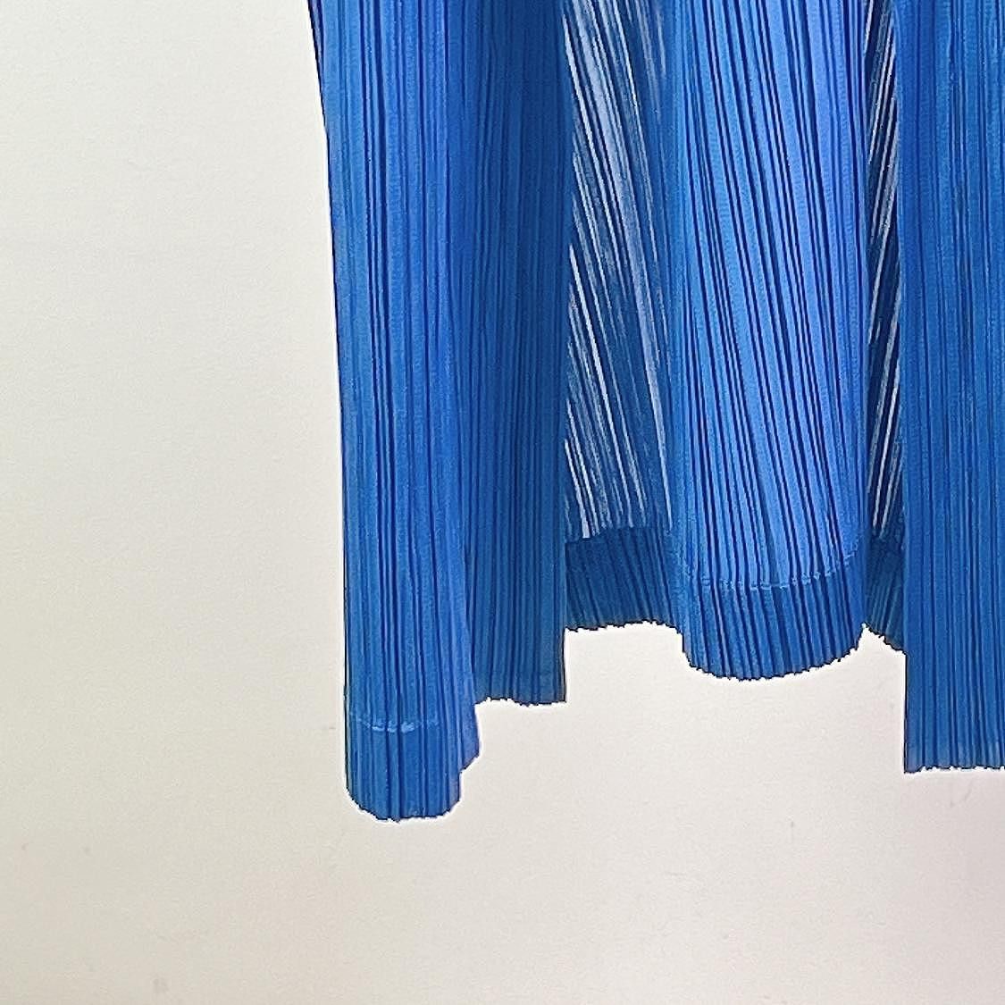 Pleats Please Issey Miyake Pleats Please Issey Miyake Blue Pleated Coat Size 3 Size M / US 6-8 / IT 42-44 - 5 Thumbnail