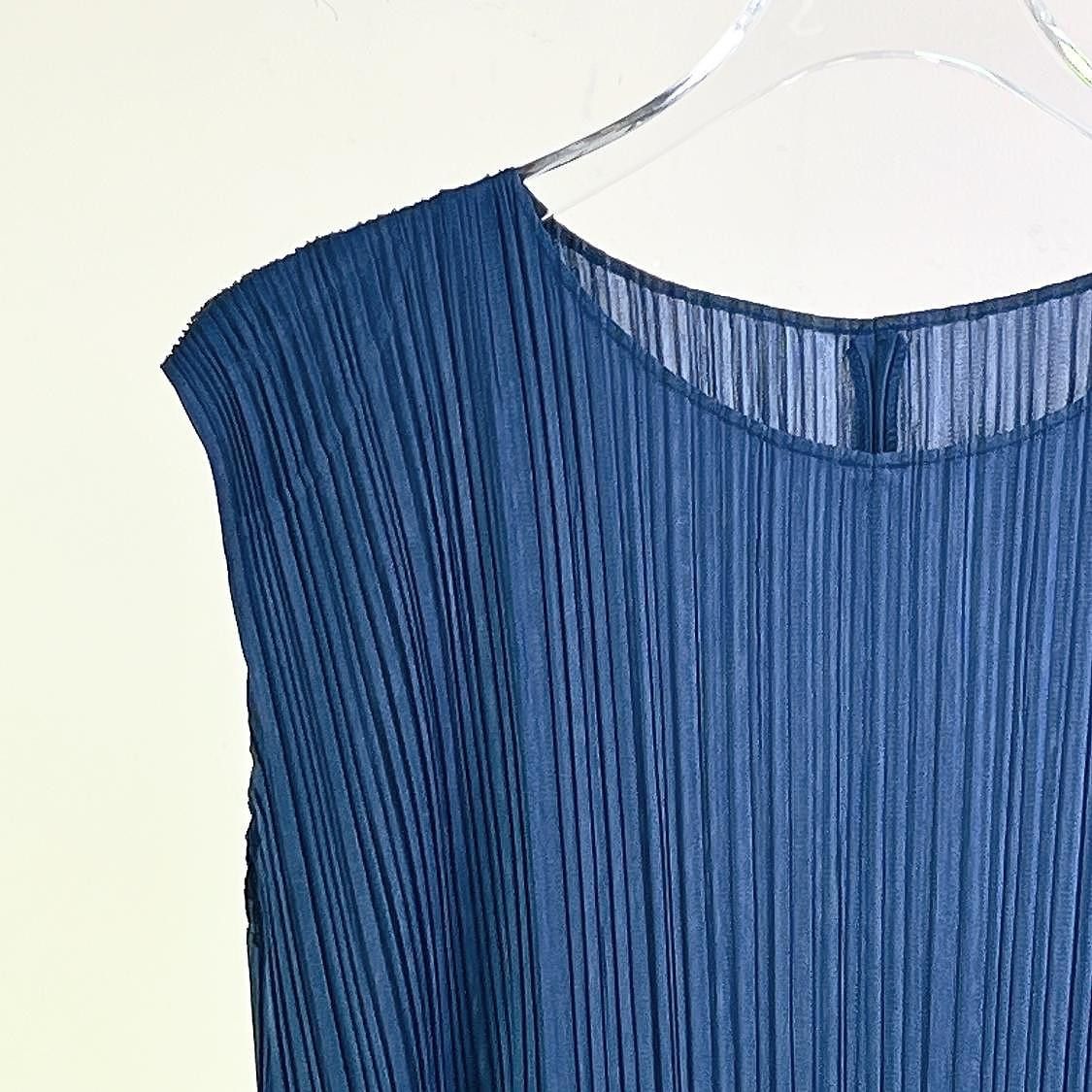 Pleats Please Issey Miyake Pleats Please Issey Miyake Pleated Midi Dress Size 3 Size L / US 10 / IT 46 - 3 Thumbnail