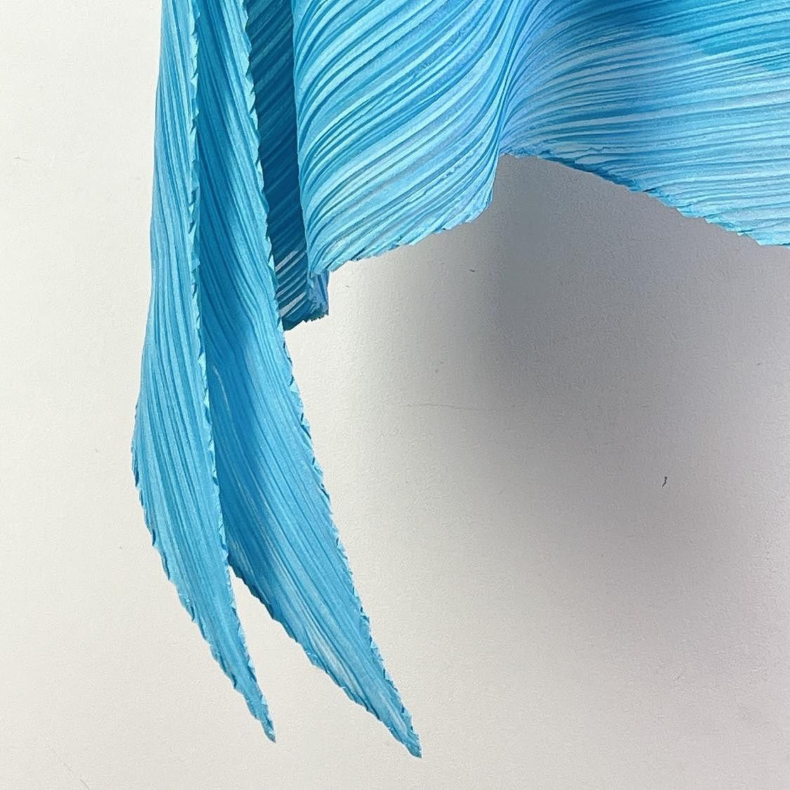 Pleats Please Issey Miyake Pleats Please Issey Miyake Blue Pleated Top Size OS Size ONE SIZE - 5 Thumbnail