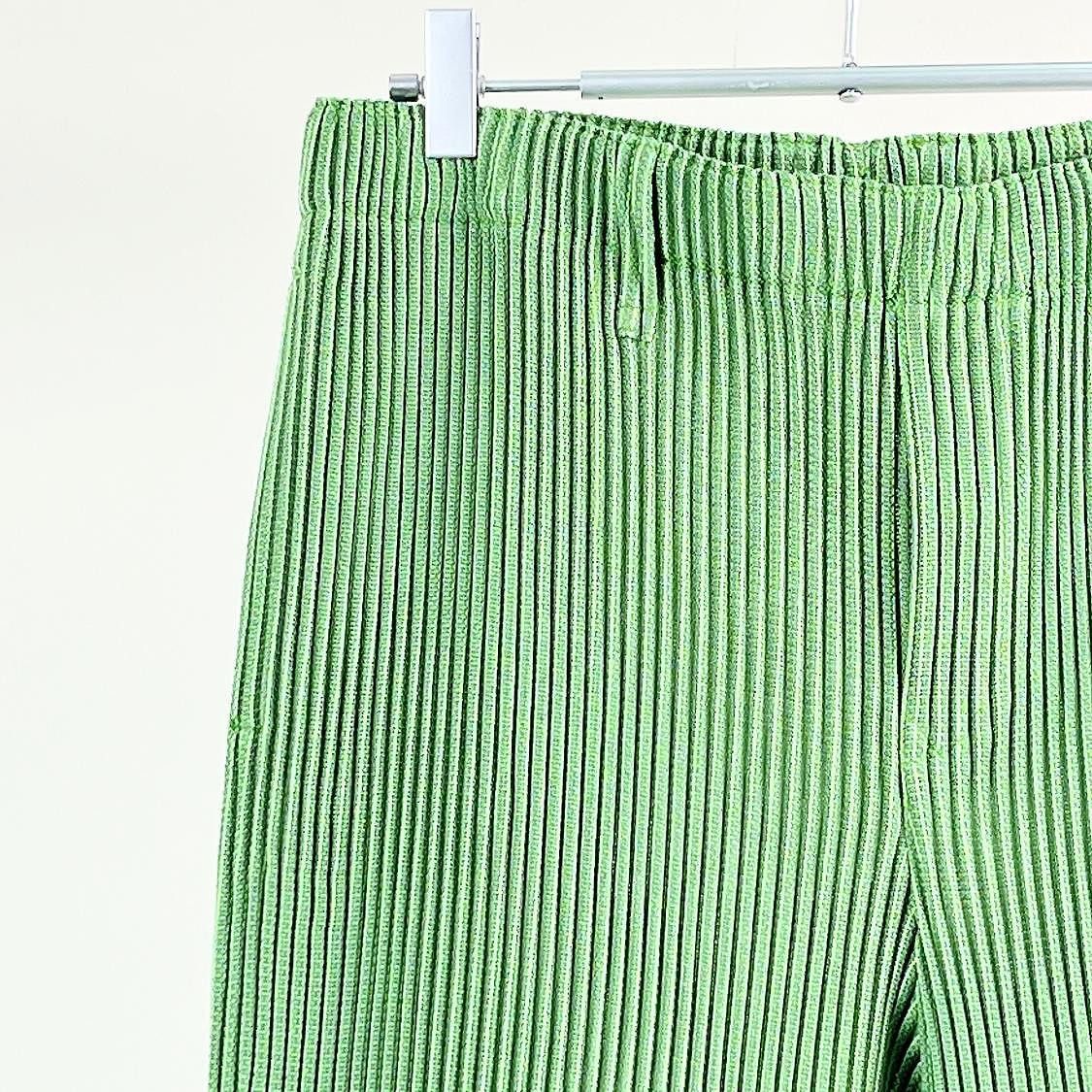 Issey Miyake Homme Plissé Issey Miyake Pleated Pants Green Size 3 Size US 34 / EU 50 - 5 Thumbnail