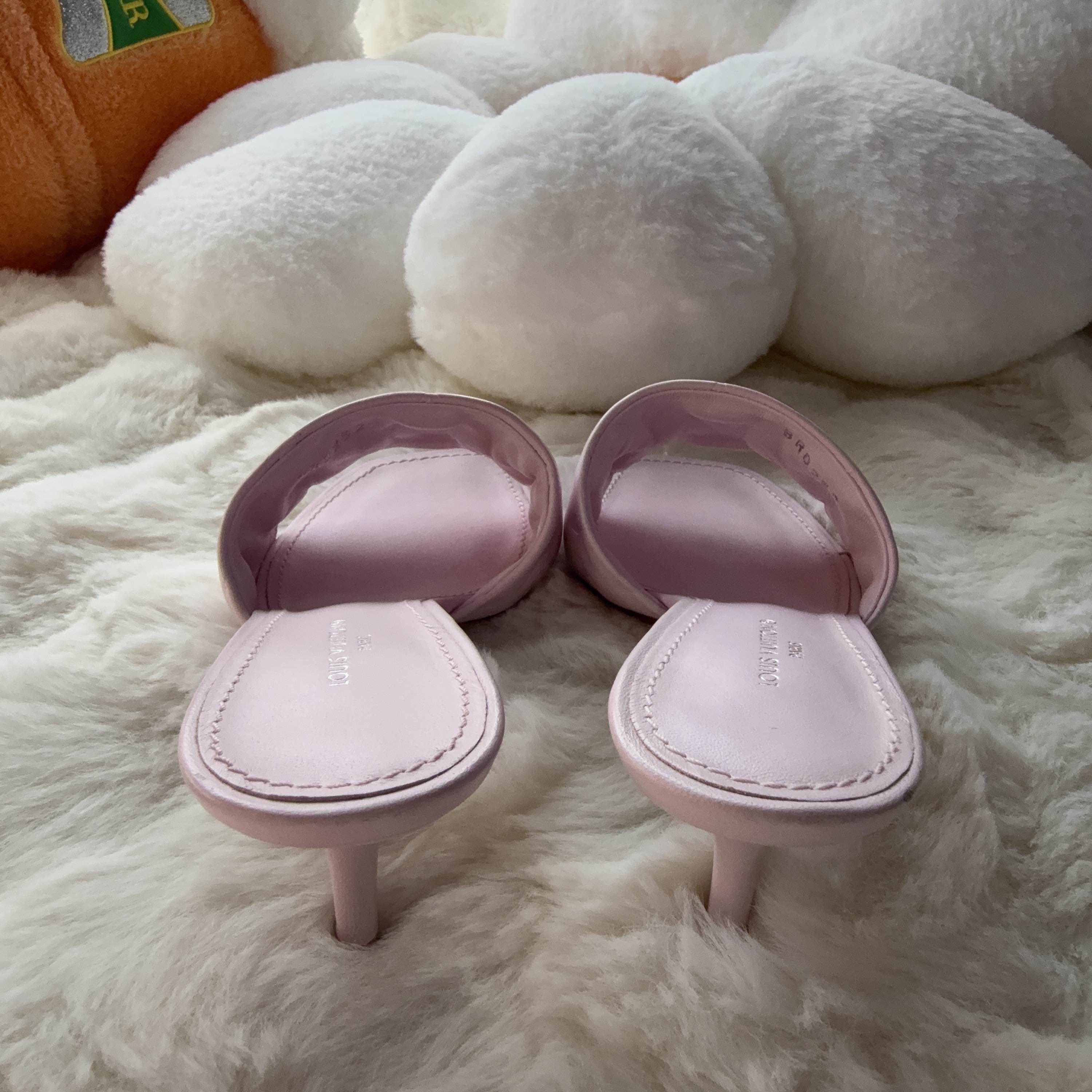 Louis Vuitton Louis Vuitton Pink Leather Revival Mules Size 36 Size US 6 / IT 36 - 3 Thumbnail