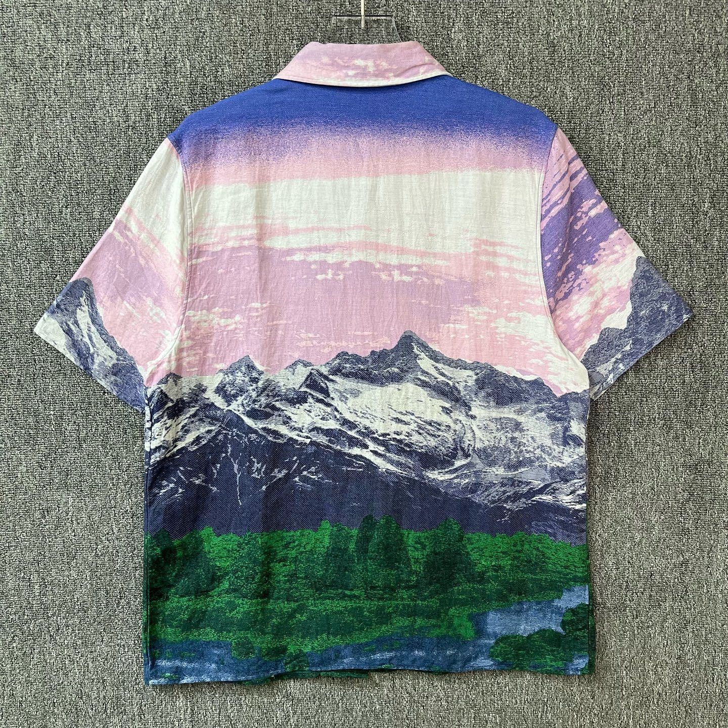 Louis Vuitton Louis Vuitton Landscape Print Short Sleeve Shirt US M Size US M / EU 48-50 / 2 - 2 Thumbnail