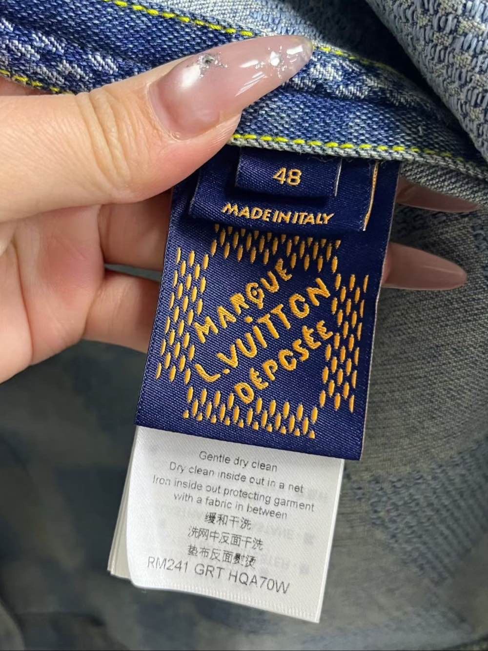 Louis Vuitton Louis Vuitton Damier Denim Jacket Size M Size US M / EU 48-50 / 2 - 4 Thumbnail