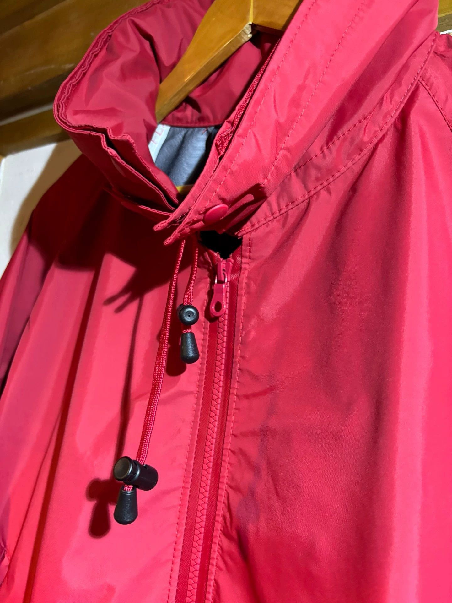 PHINGERIN Red High Collar Zip-Up Light Jacket Size US L / EU 52-54 / 3 - 2 Thumbnail