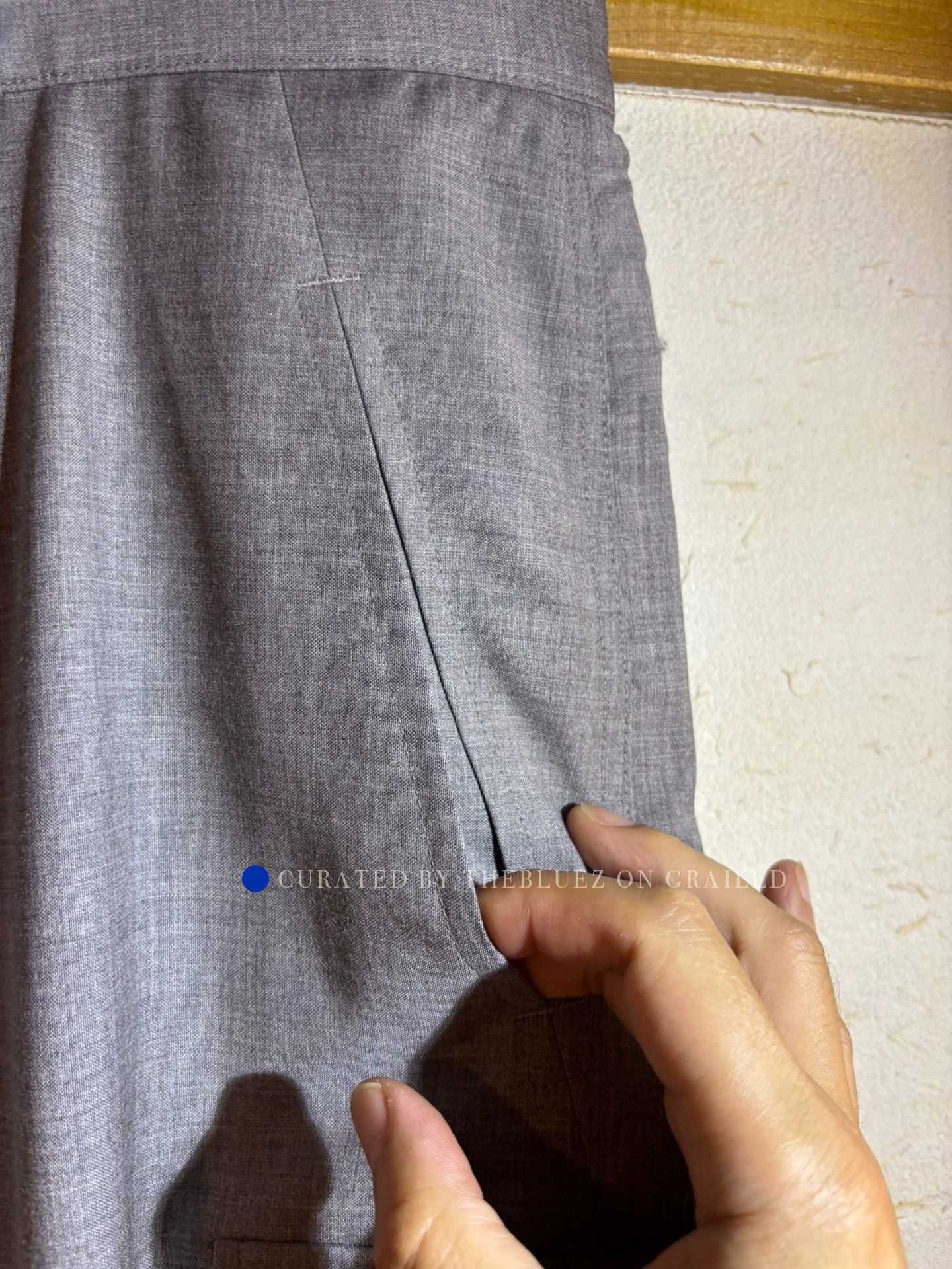 DIGAWEL Gray Casual Cargo Pants with Multi Pockets Size US 34 / EU 50 - 3 Thumbnail