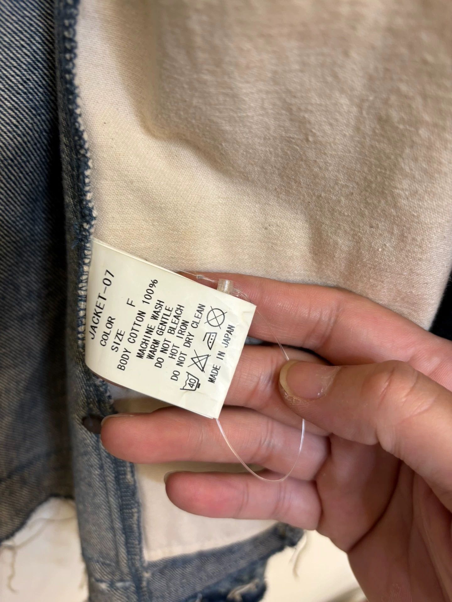 Levi's Blue Denim Jacket with Distressed Hem Size US S / EU 44-46 / 1 - 5 Thumbnail