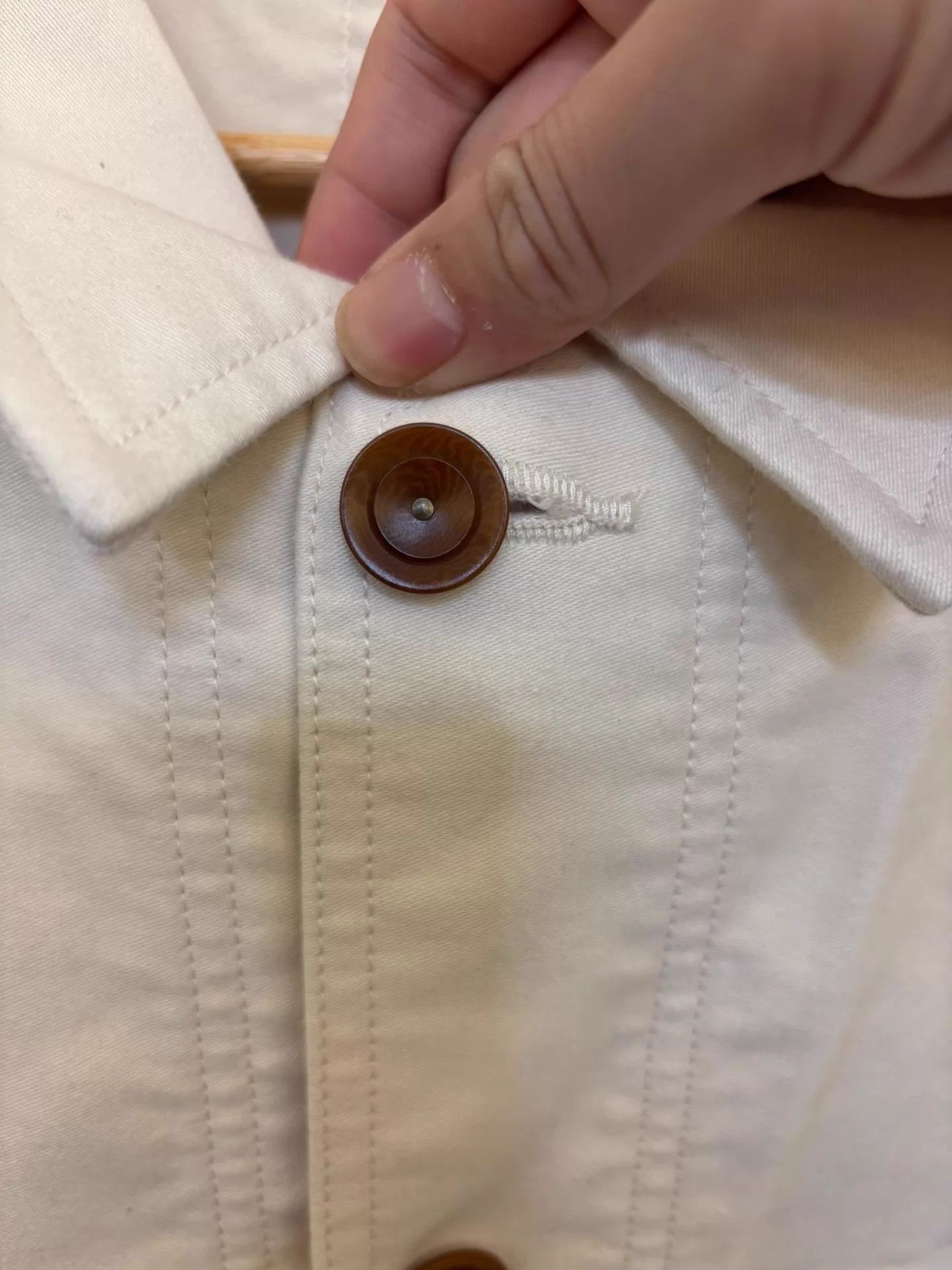 Nanamica Beige Button-Front Light Jacket Size US L / EU 52-54 / 3 - 3 Thumbnail