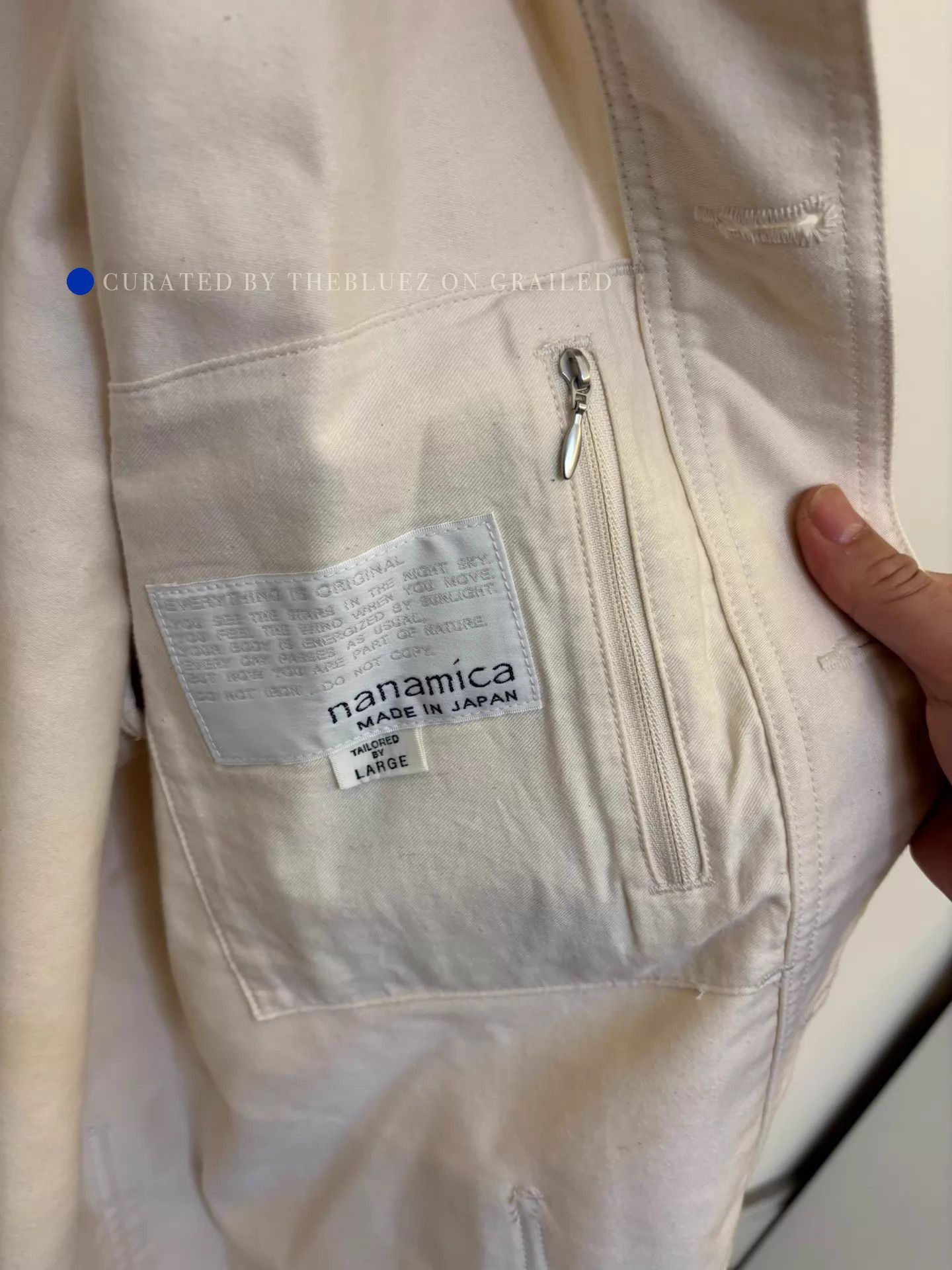 Nanamica Beige Button-Front Light Jacket Size US L / EU 52-54 / 3 - 7 Thumbnail