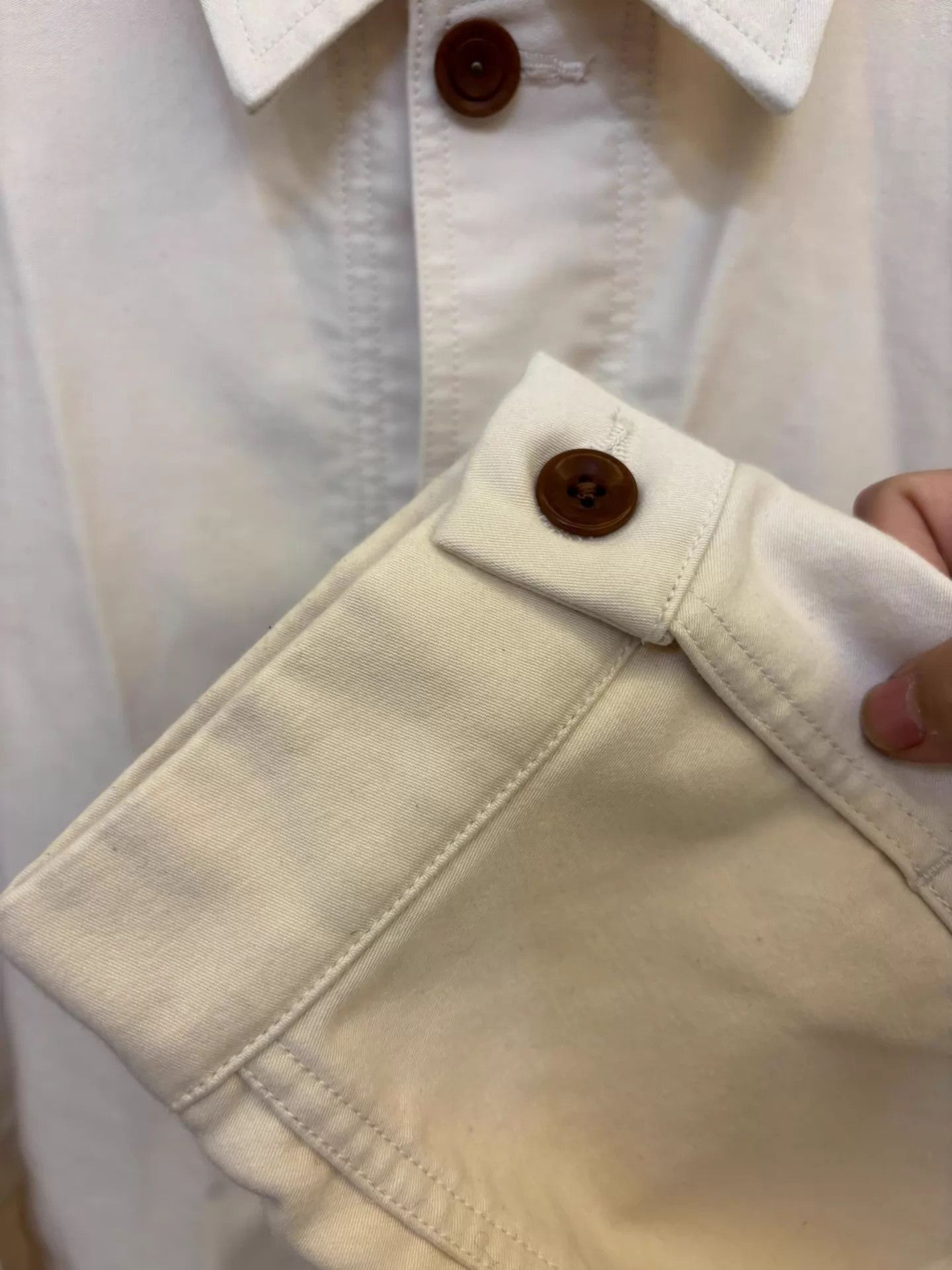 Nanamica Beige Button-Front Light Jacket Size US L / EU 52-54 / 3 - 4 Thumbnail