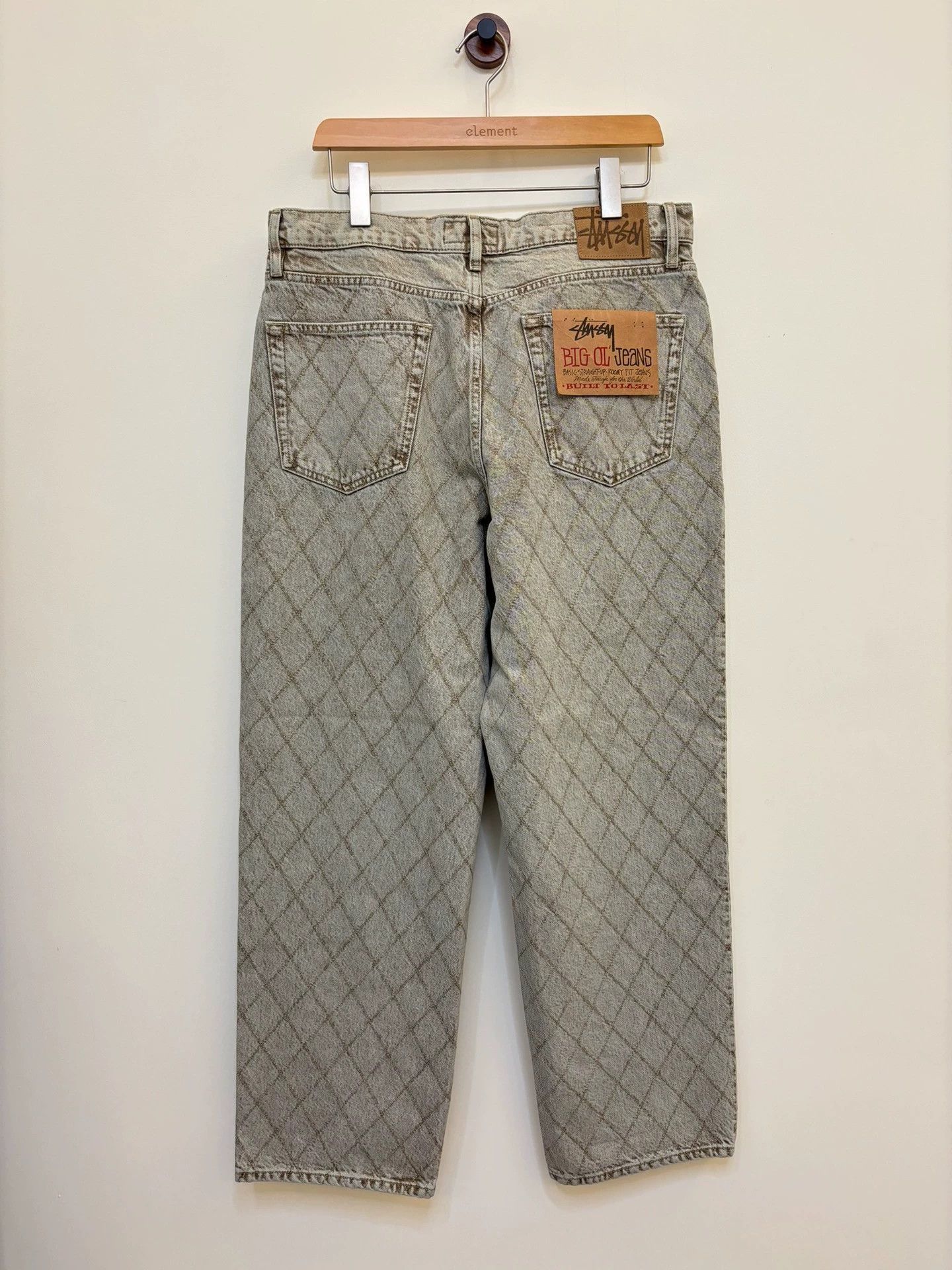 Stussy Blue Diamond Pattern Denim Jeans Size 32 Size US 32 / EU 48 - 5 Thumbnail