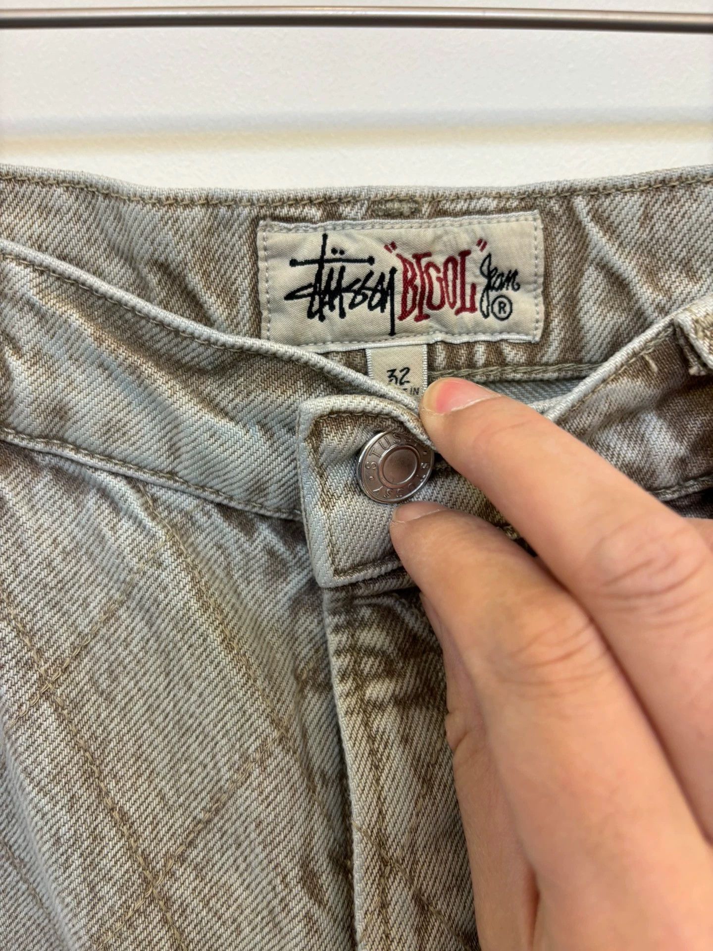 Stussy Blue Diamond Pattern Denim Jeans Size 32 Size US 32 / EU 48 - 2 Thumbnail