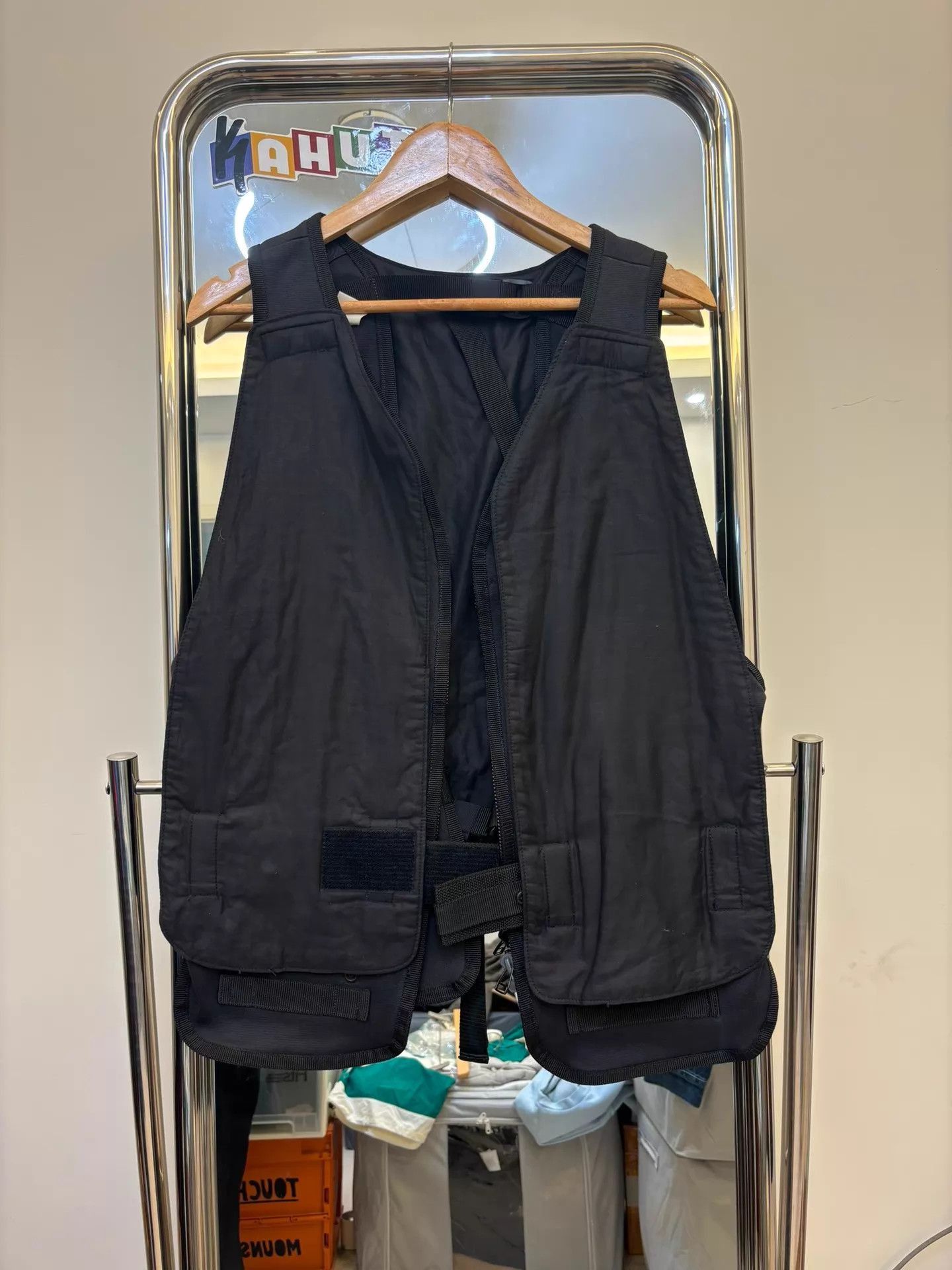 N.Hoolywood Black Utility Vest with Multiple Pockets Size US M / EU 48-50 / 2 - 2 Thumbnail
