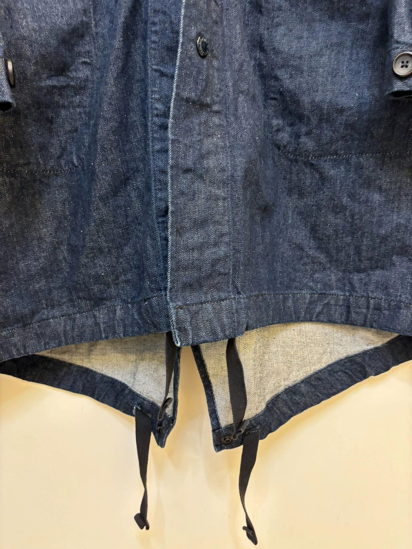 Engineered Garments Blue Denim Hooded Jacket with Button Front Size US M / EU 48-50 / 2 - 7 Thumbnail