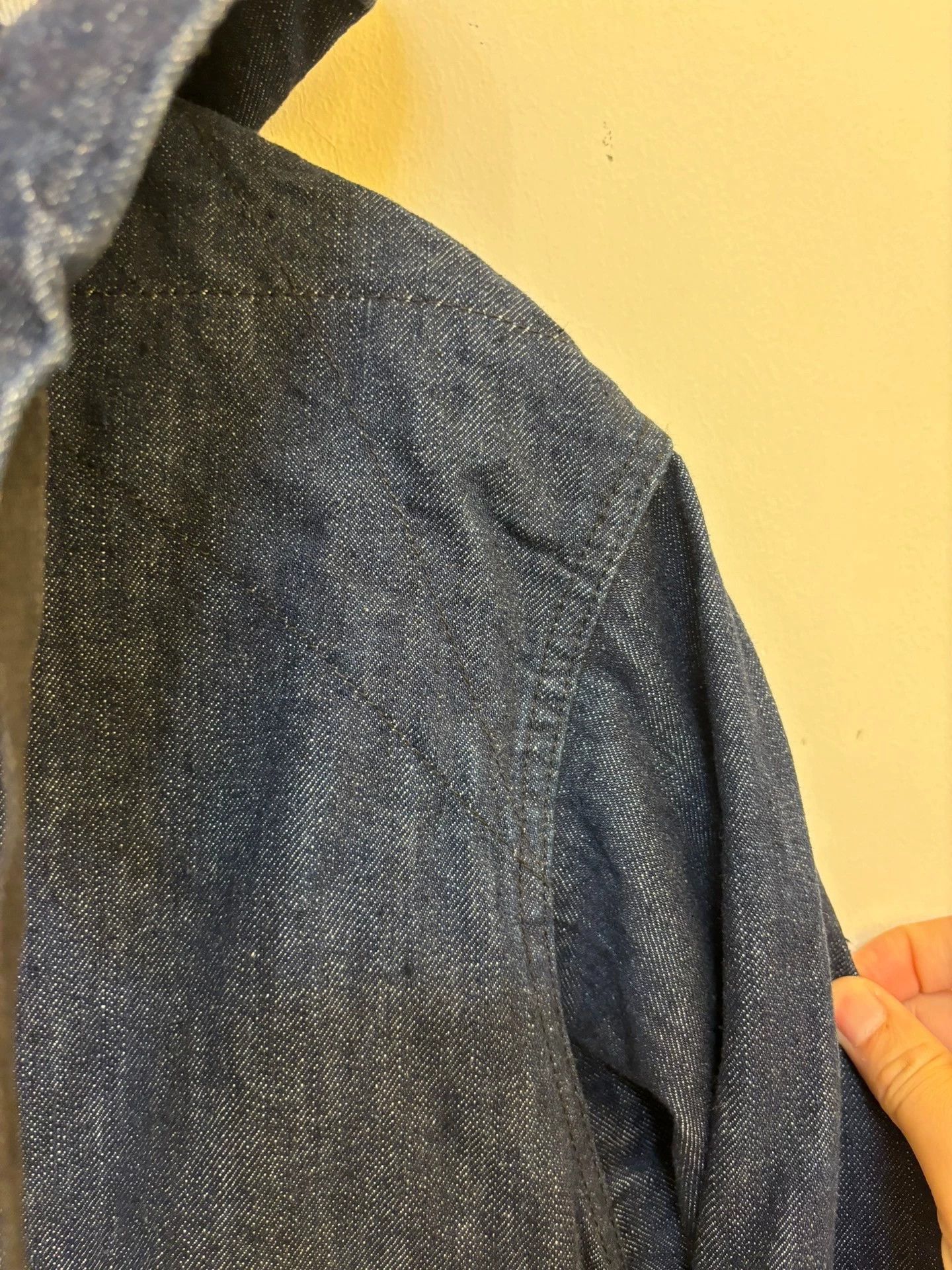Engineered Garments Blue Denim Hooded Jacket with Button Front Size US M / EU 48-50 / 2 - 3 Thumbnail